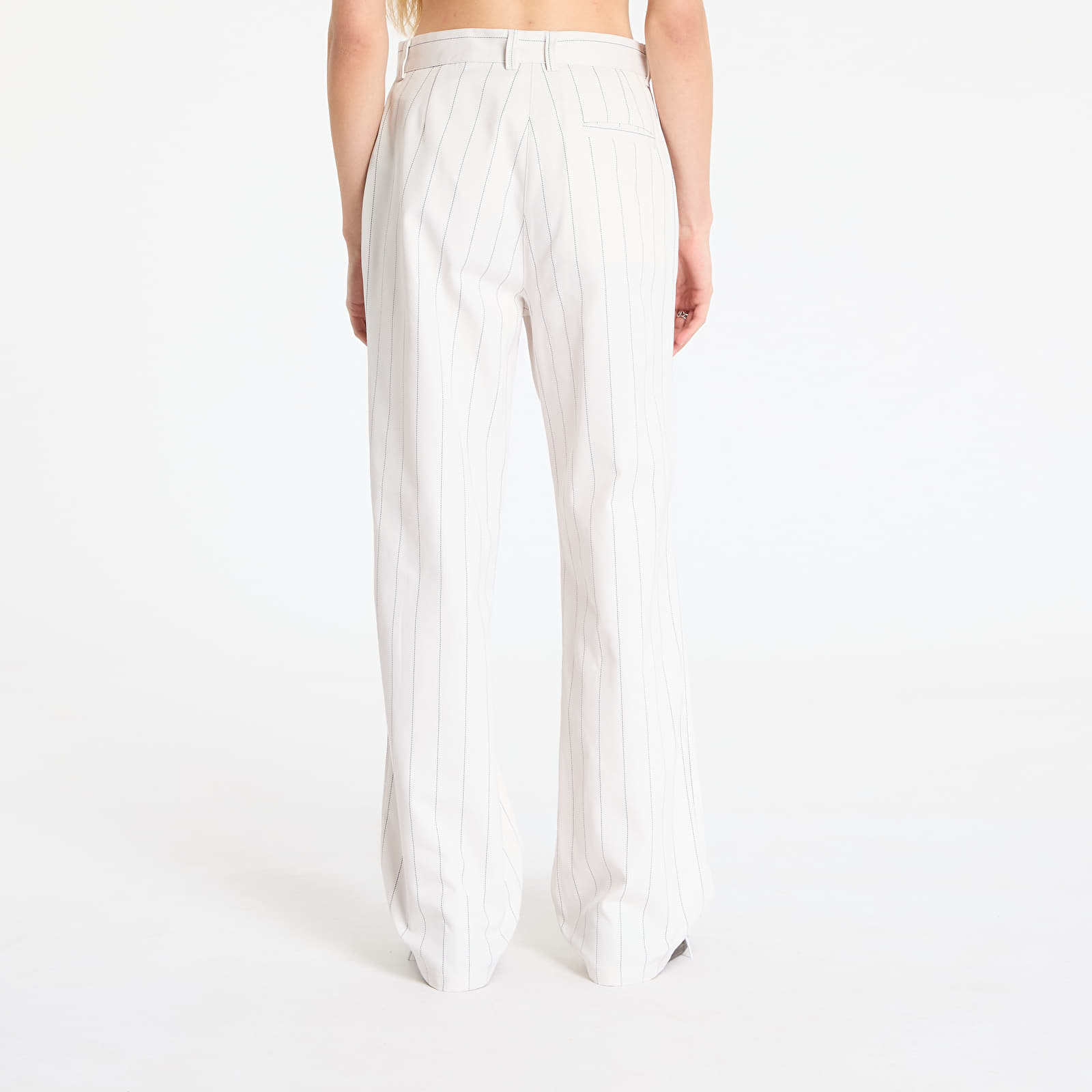 Nadrágok adidas Pinstripe Twill Loose Pants White/ Off White/ Night Indigo