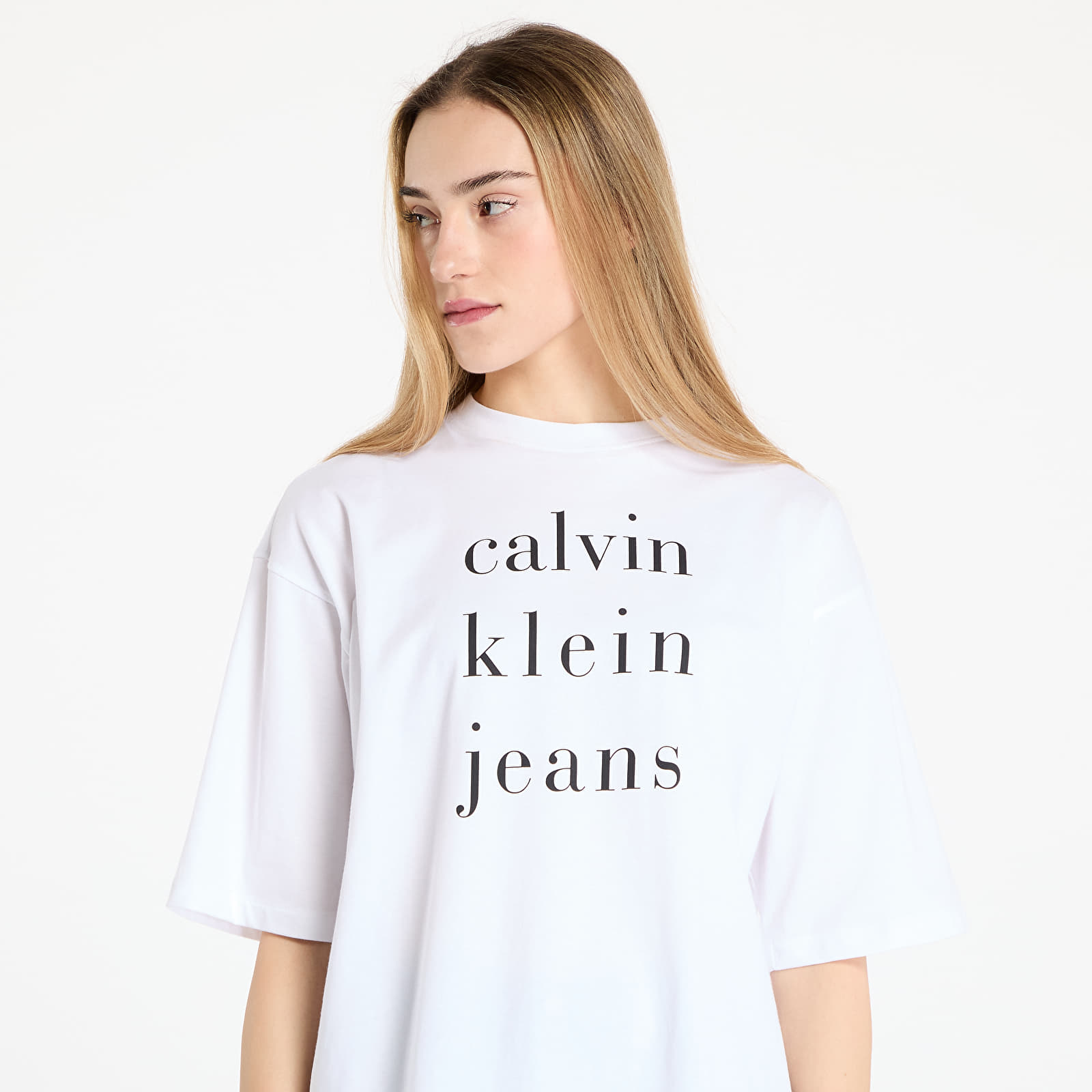 T-shirts Calvin Klein Jeans Short Sleeve Logo Tee White