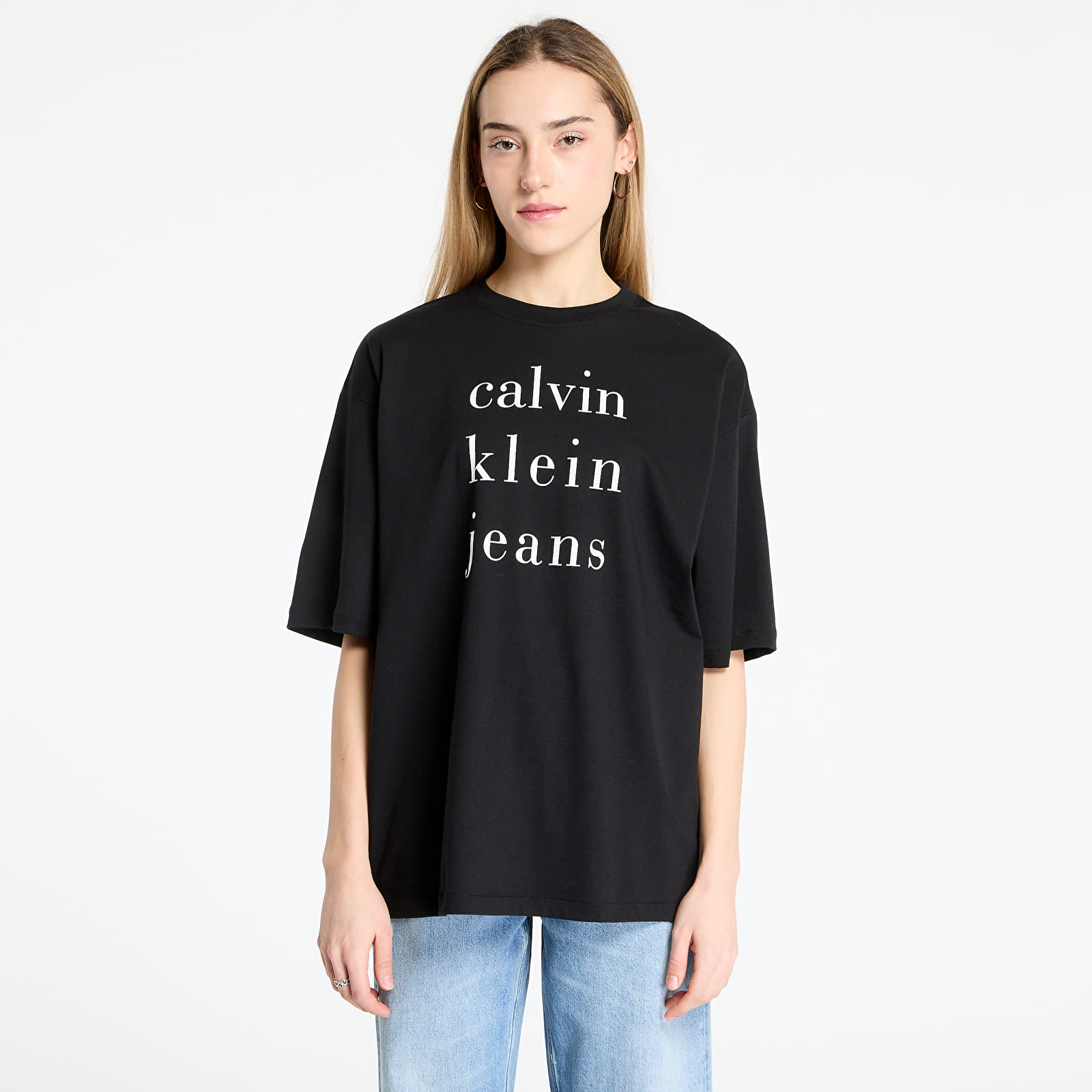 T-paidat Calvin Klein Jeans Short Sleeve Logo Tee Black