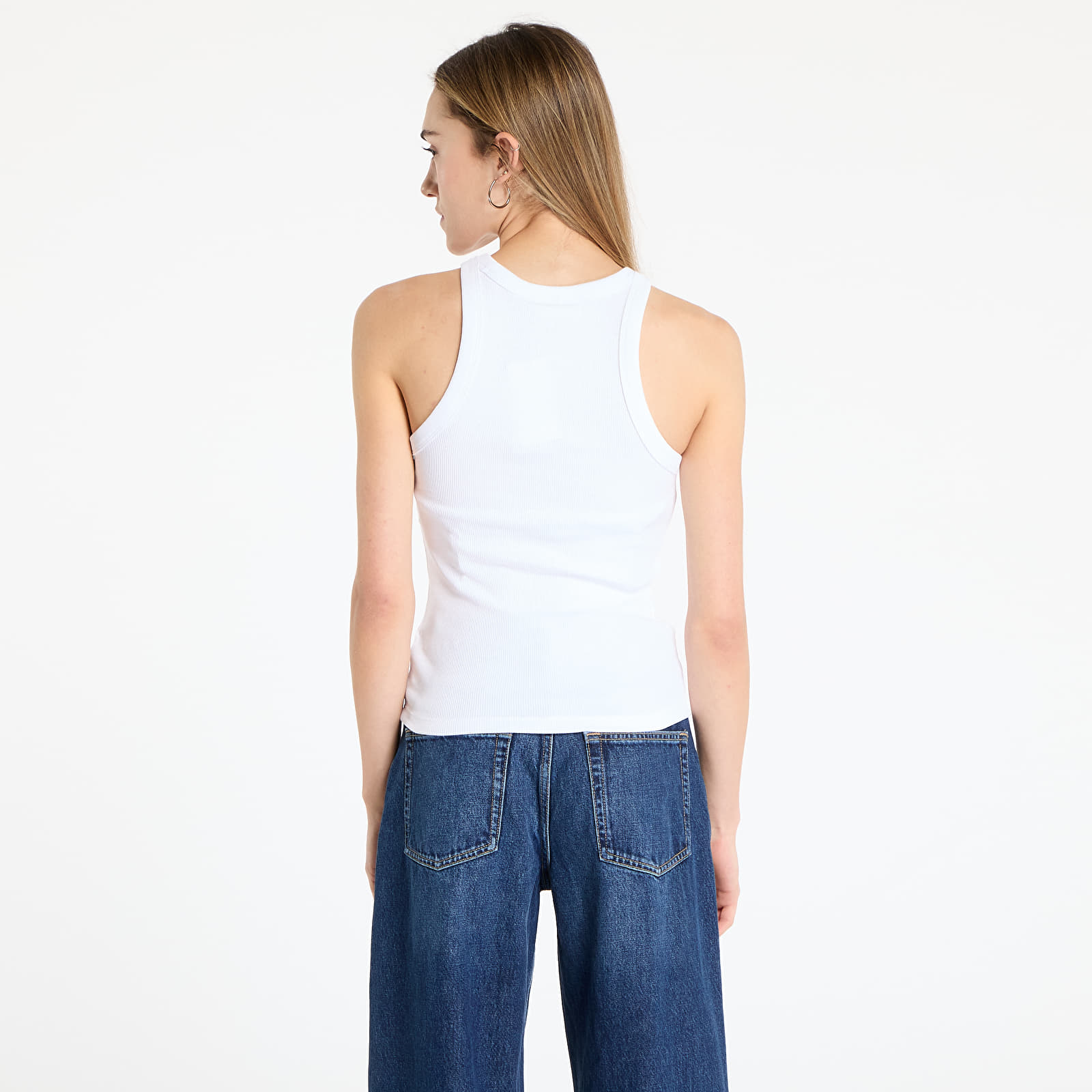 Tílka Calvin Klein Jeans Monologo Rib Tank Top White
