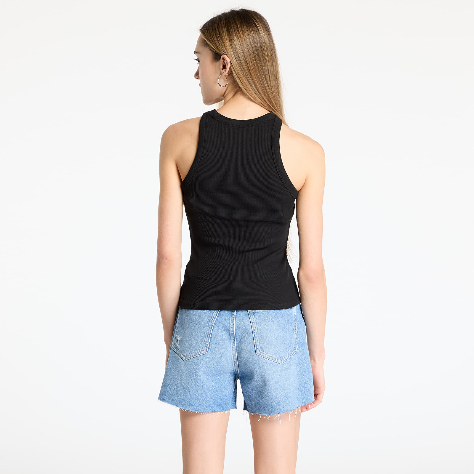 Tílka Calvin Klein Jeans Monologo Rib Tank Top Black