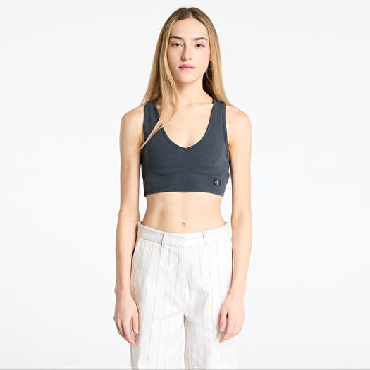 Top Calvin Klein Jeans Washed Woven Label Top Gray