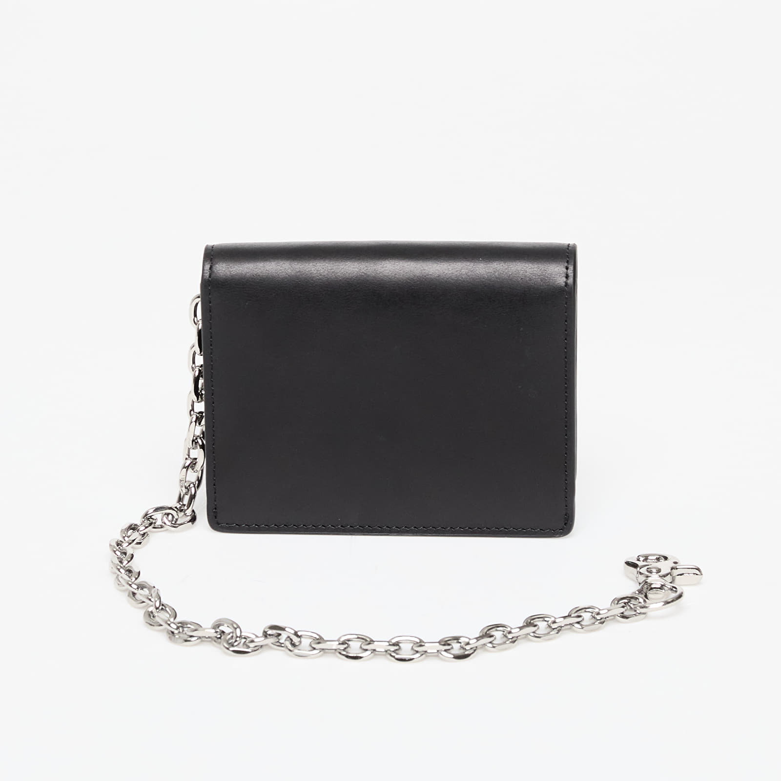 Peněženky DIME Chain Leather Wallet Black