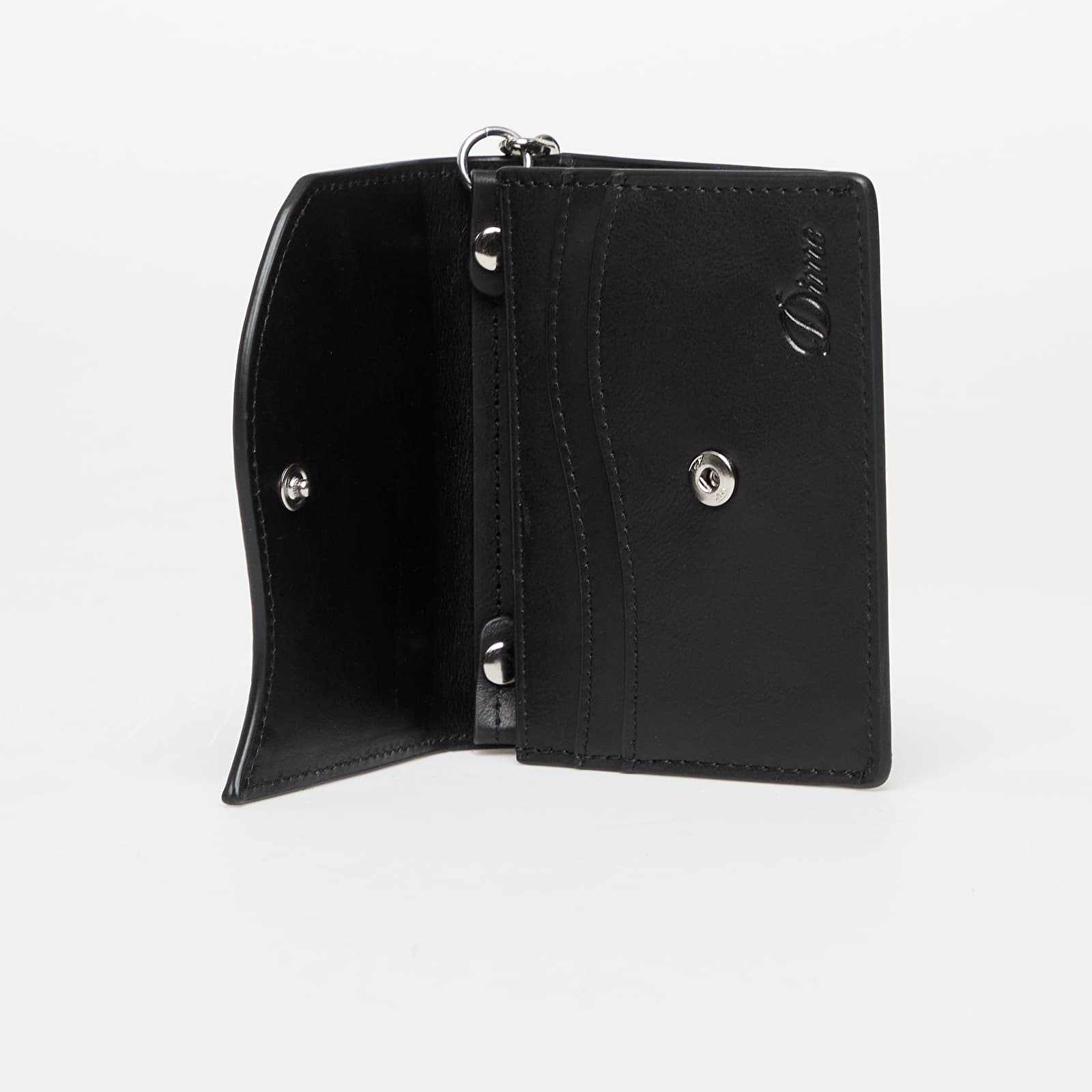 Peněženky DIME Chain Leather Wallet Black