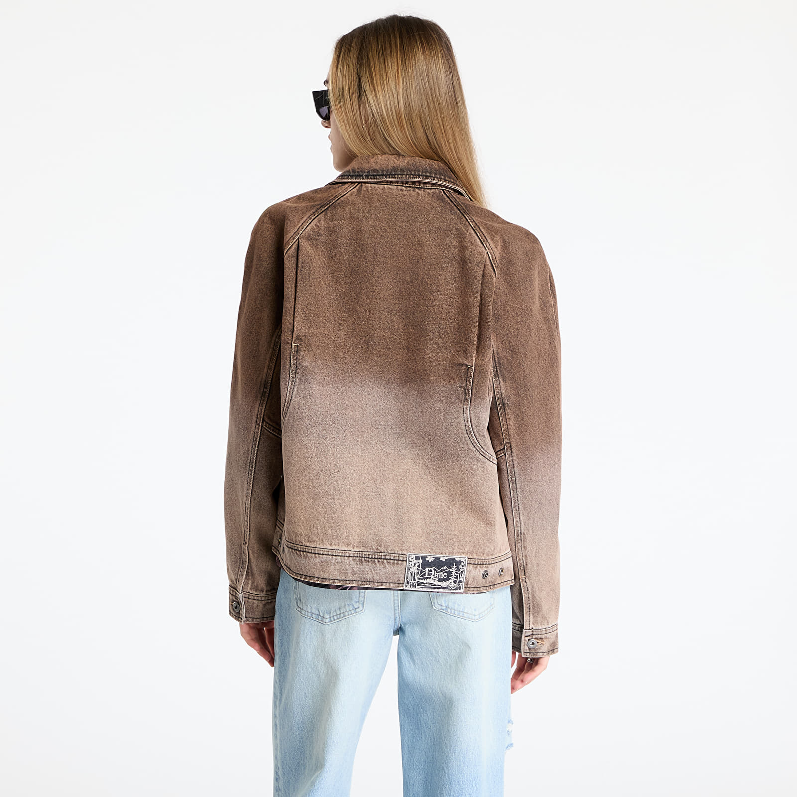 Bundy DIME Denim Jacket UNISEX Dipped Sandblasted Brown