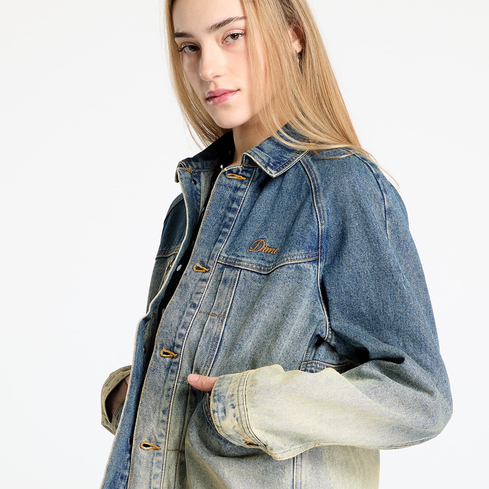 Bundy DIME Denim Jacket UNISEX Dipped Sandblasted Indigo