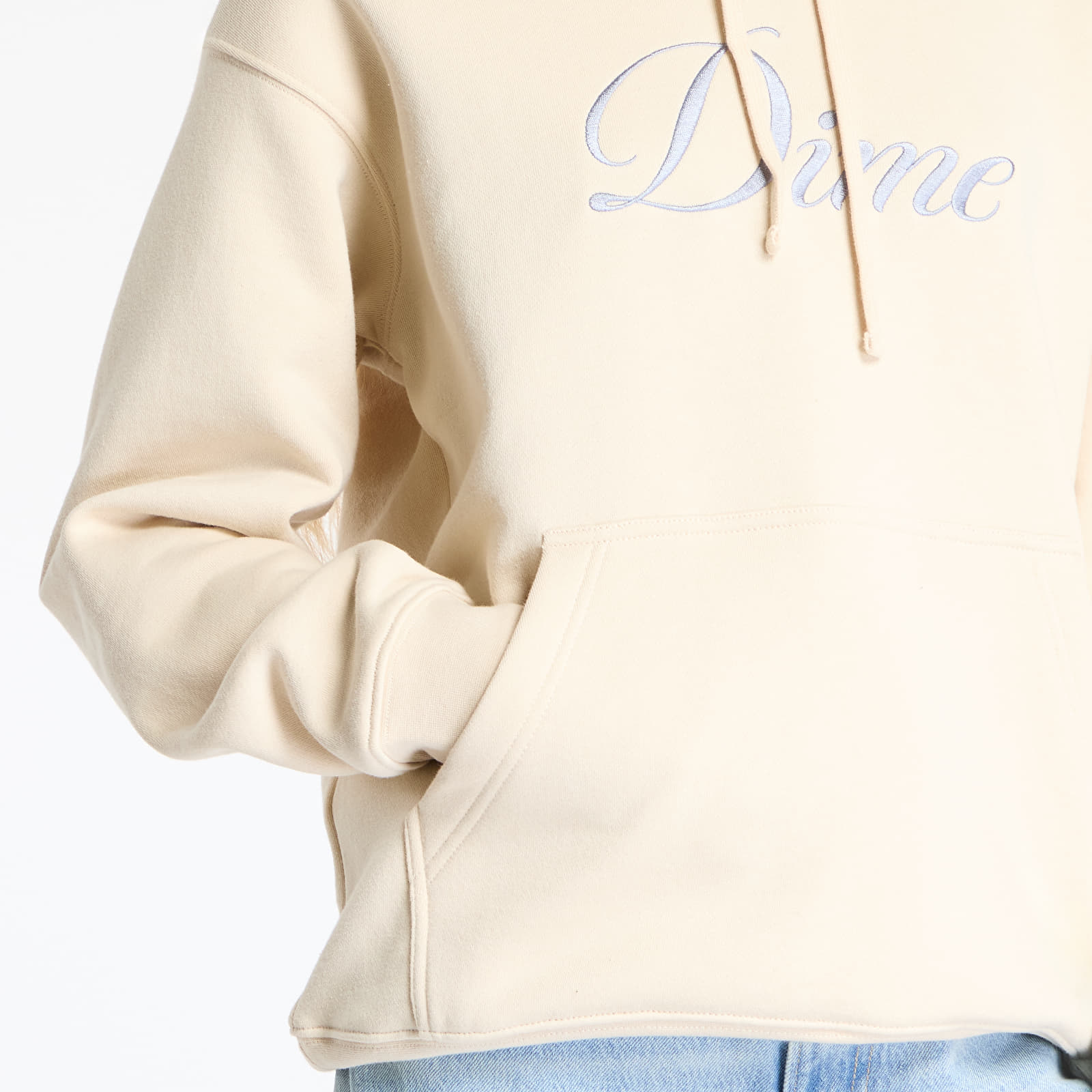 Mikiny DIME Cursive Logo Hoodie UNISEX Fog