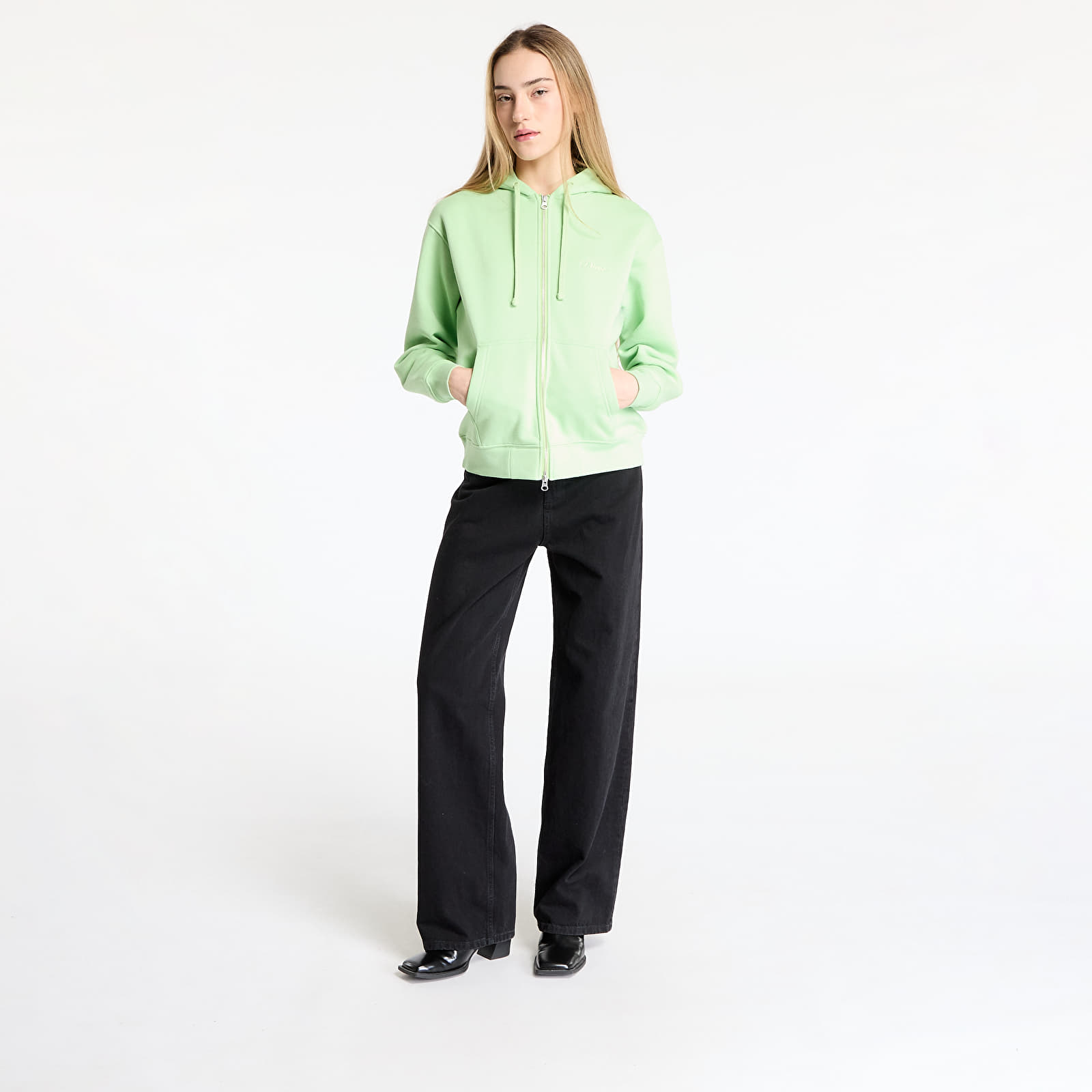 Hoodies and sweatshirts  DIME Cursive Zip-Hoodie UNISEX Sage Green