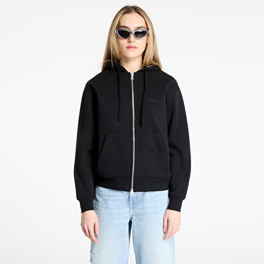 DIME Cursive Zip-Hoodie UNISEX Black