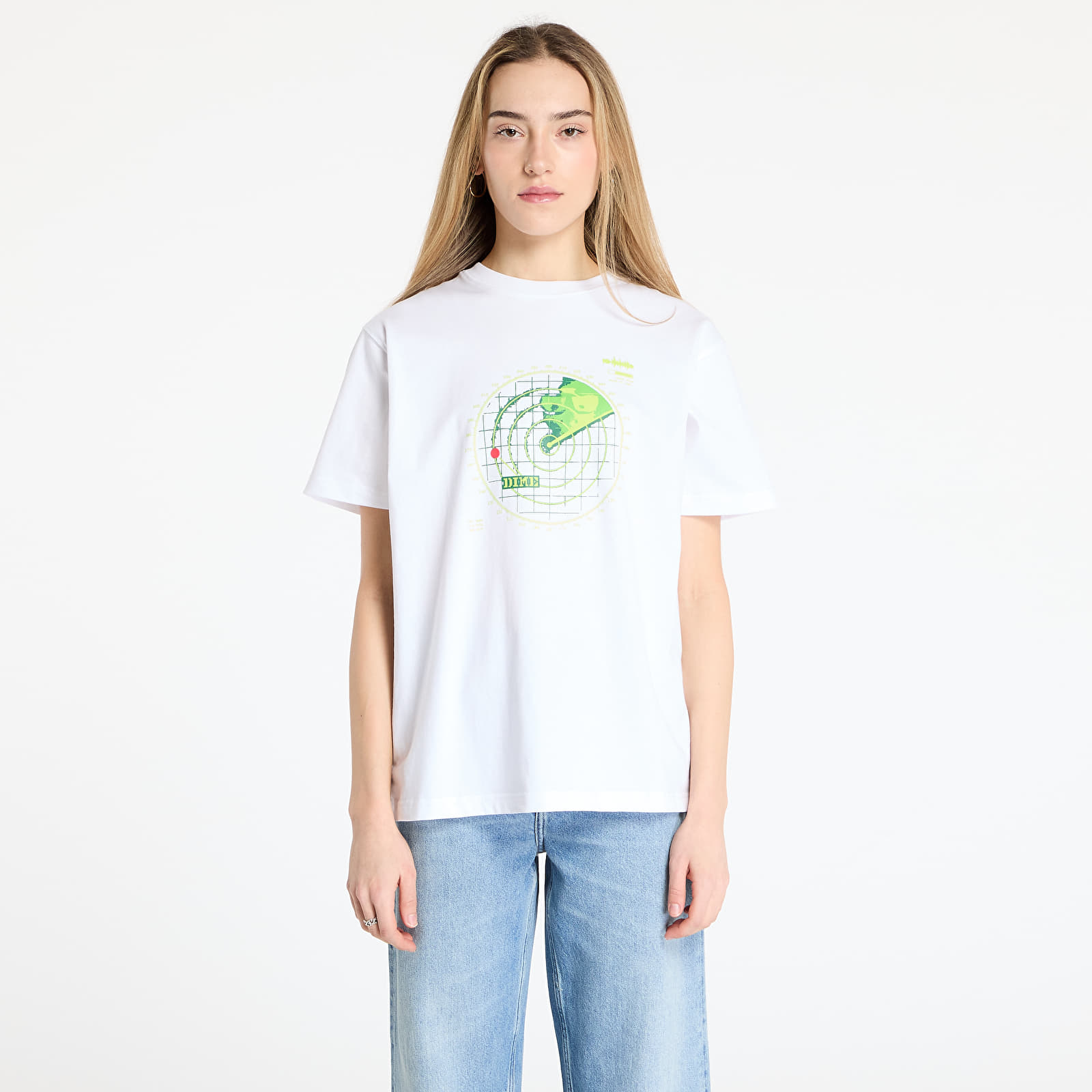 Tričká DIME Radar T-Shirt UNISEX White