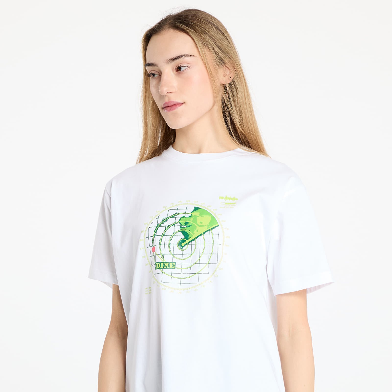 Tričká DIME Radar T-Shirt UNISEX White