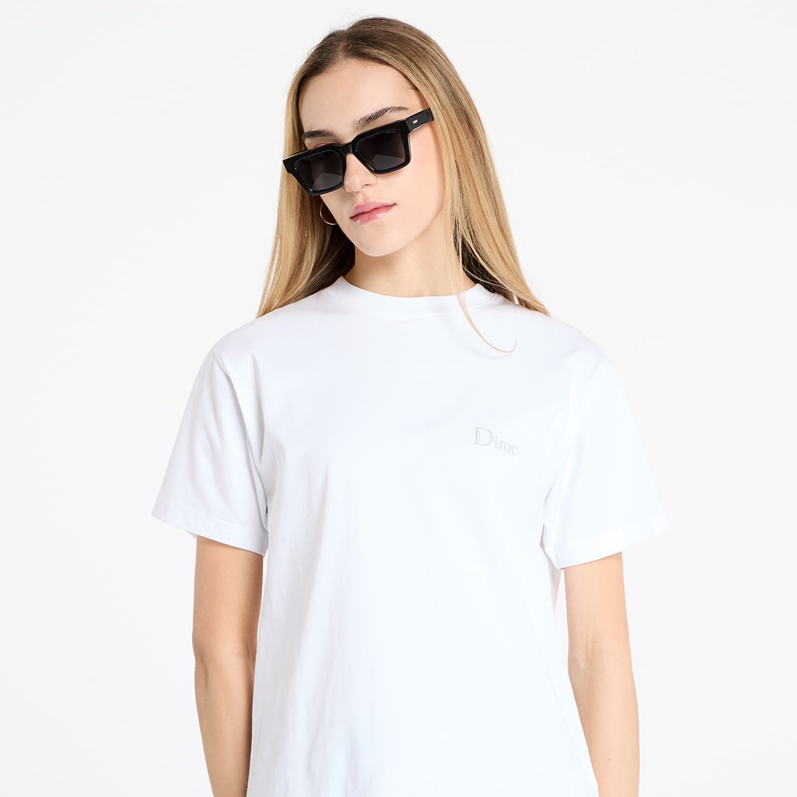Trička DIME Classic Small Logo T-Shirt UNISEX White