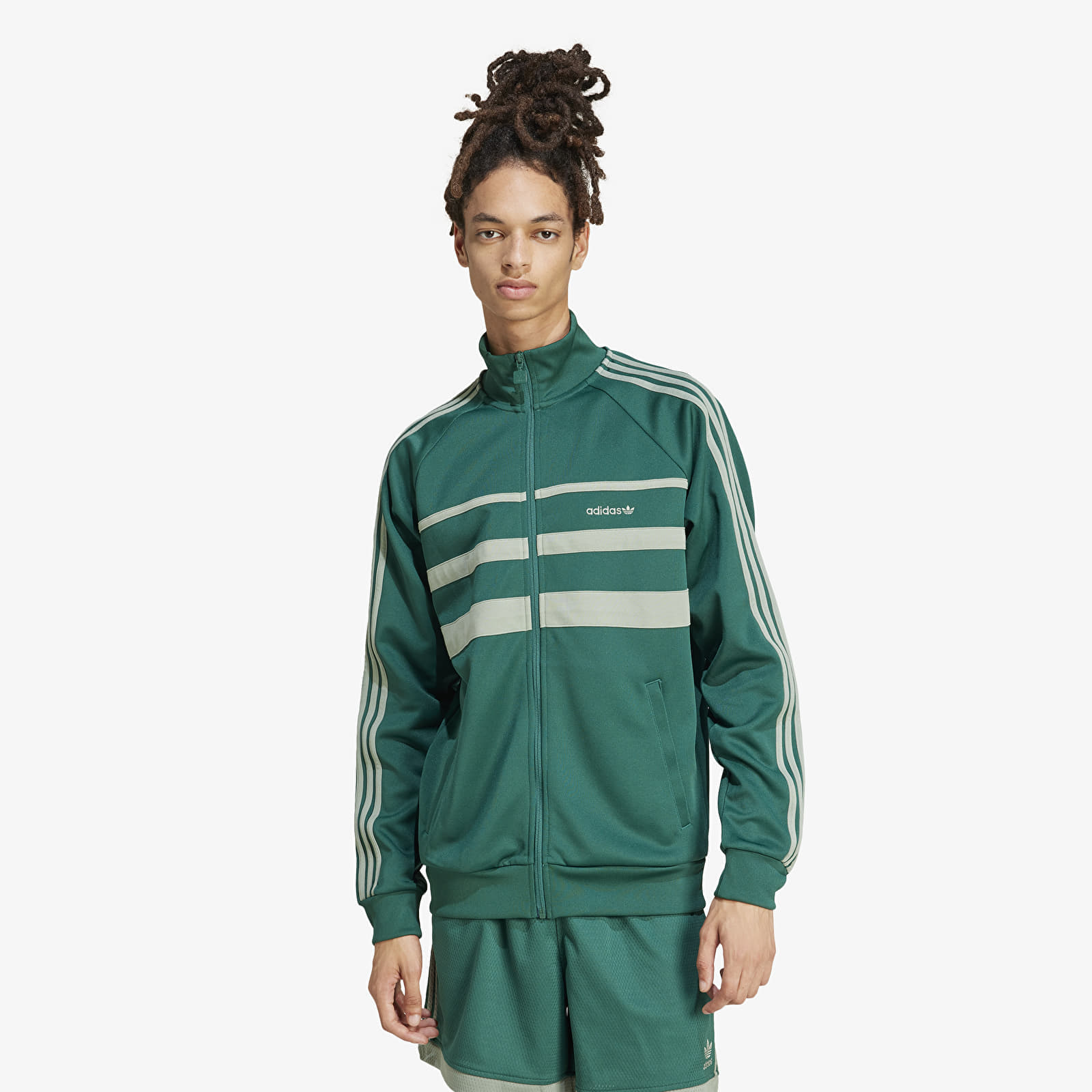 Jacheta adidas The First Tracktop Collegiate Green/ Silver Green XXL
