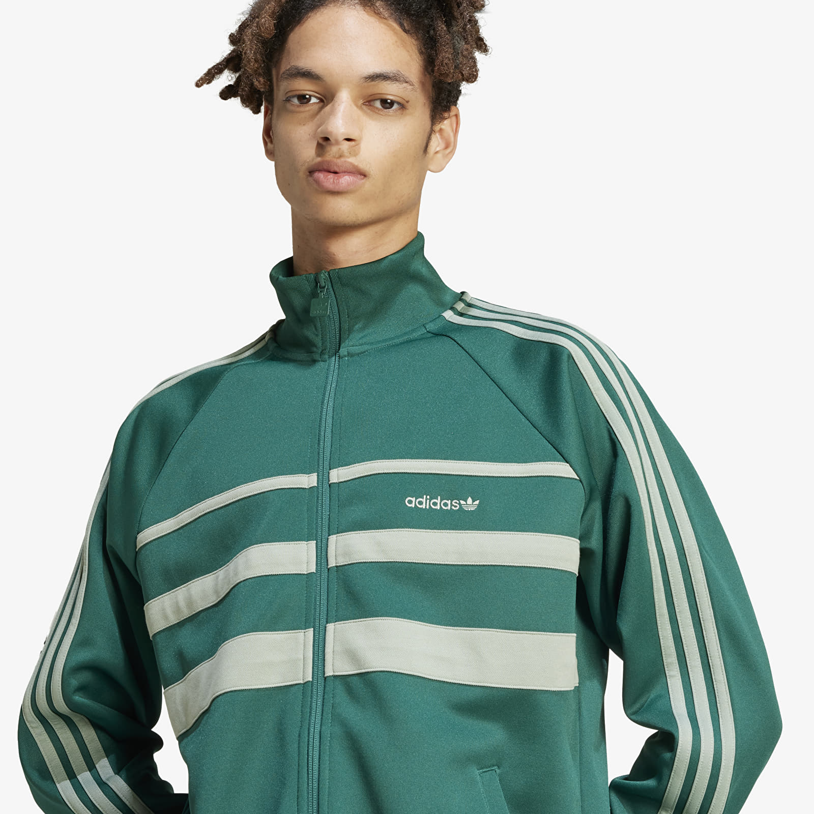 Vyriškos striukės adidas The First Tracktop Collegiate Green/ Silver Green