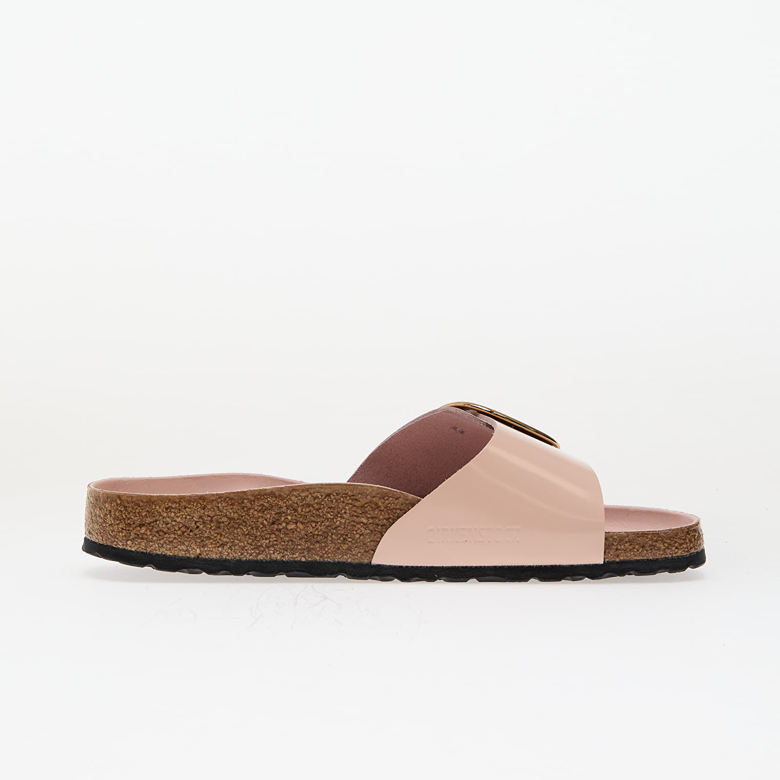 Women's shoes Birkenstock Madrid Big Buckle Natural Leather Patent High-Shine Light Rose
