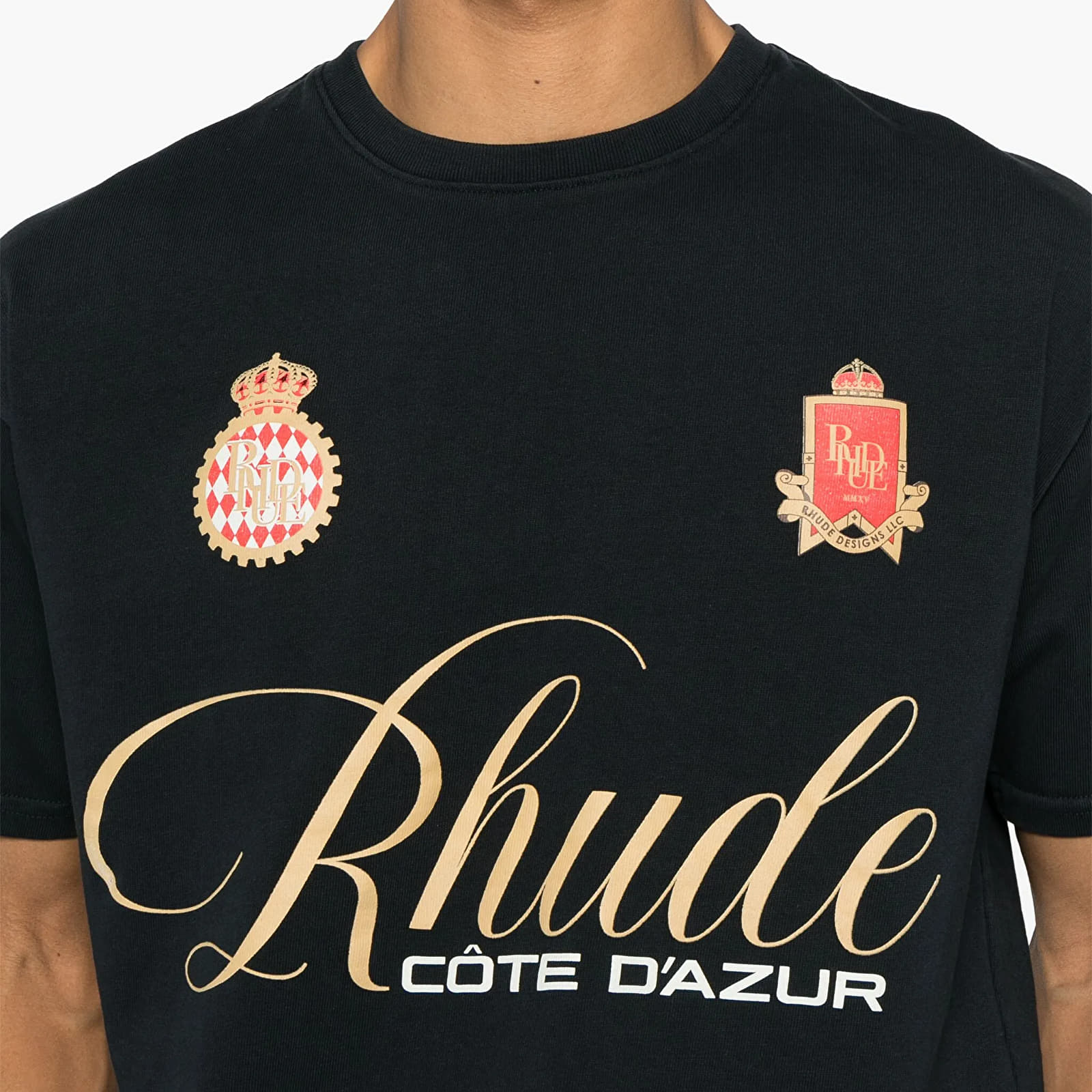 Pánská trička Rhude Script Crest Tee Vintage Black