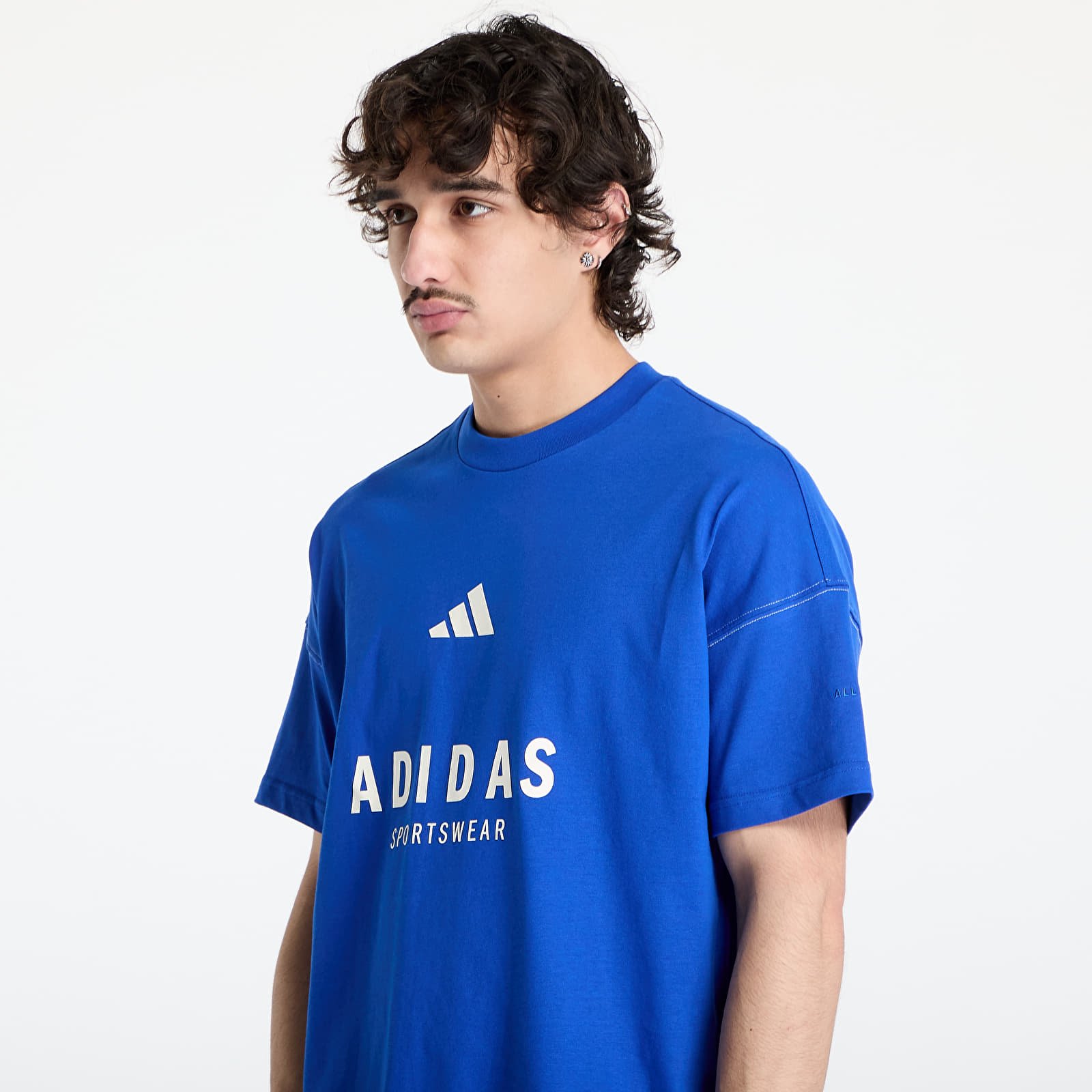 Majice T-shirt adidas All Szn Graphic T-Shirt Blue/ Team Royal Blue