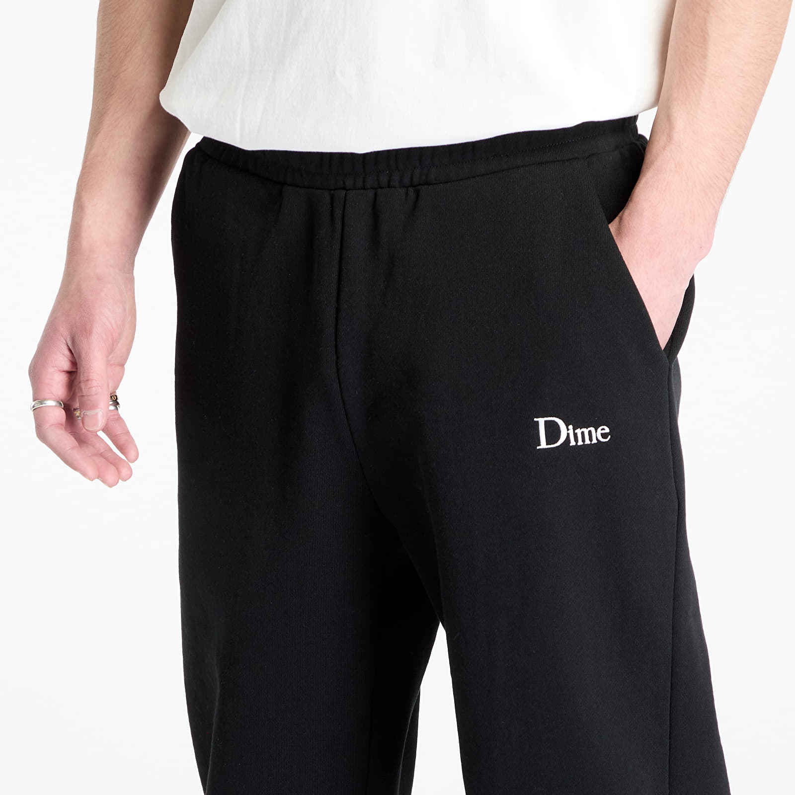 Pánské tepláky DIME Classic Small Logo Sweatpants Black