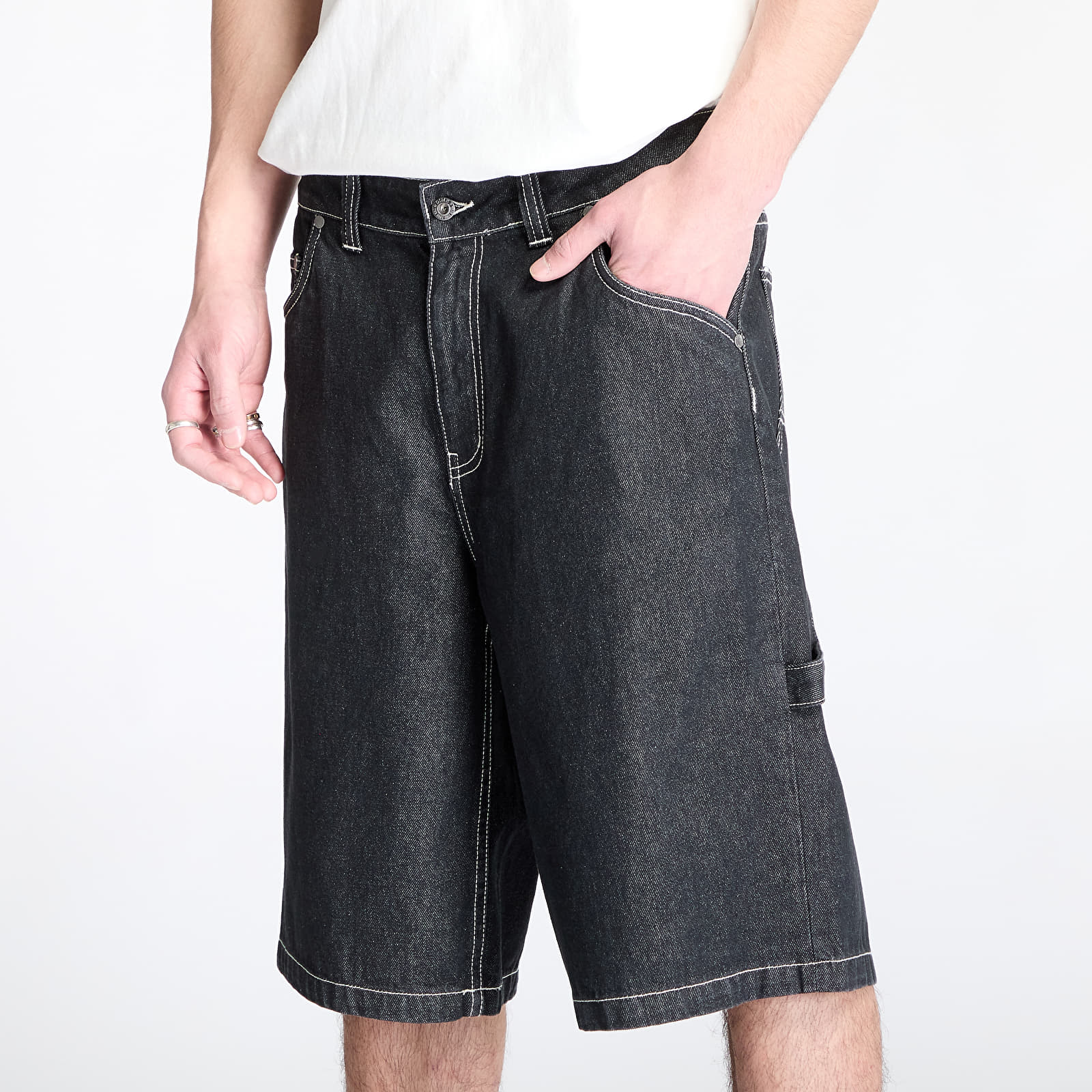 Pánské kraťasy DIME Classic Denim Shorts Black Washed