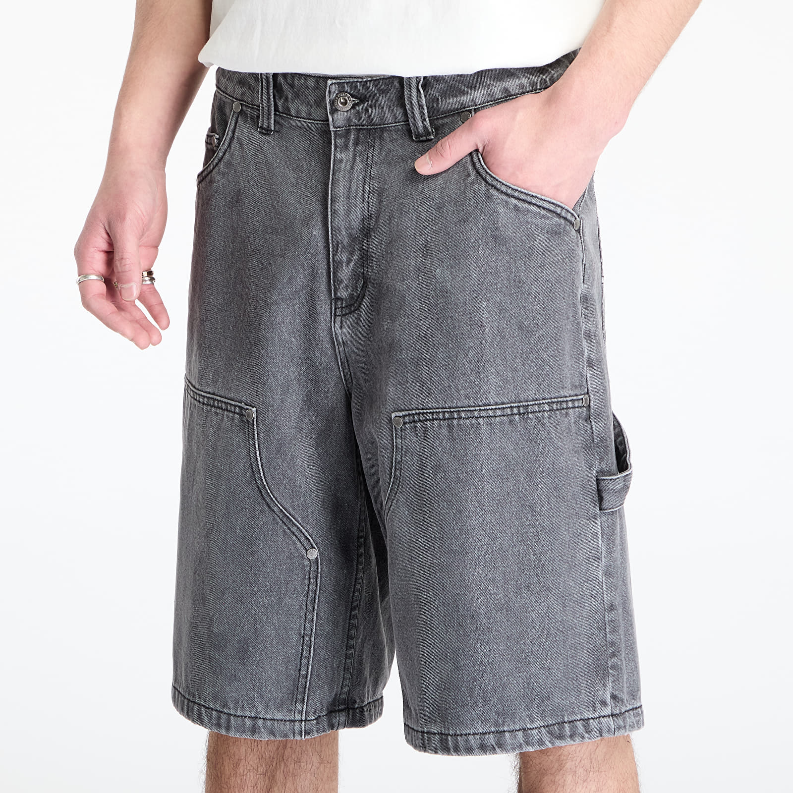 Pánske šortky DIME Carpenter Denim Shorts Faded Black