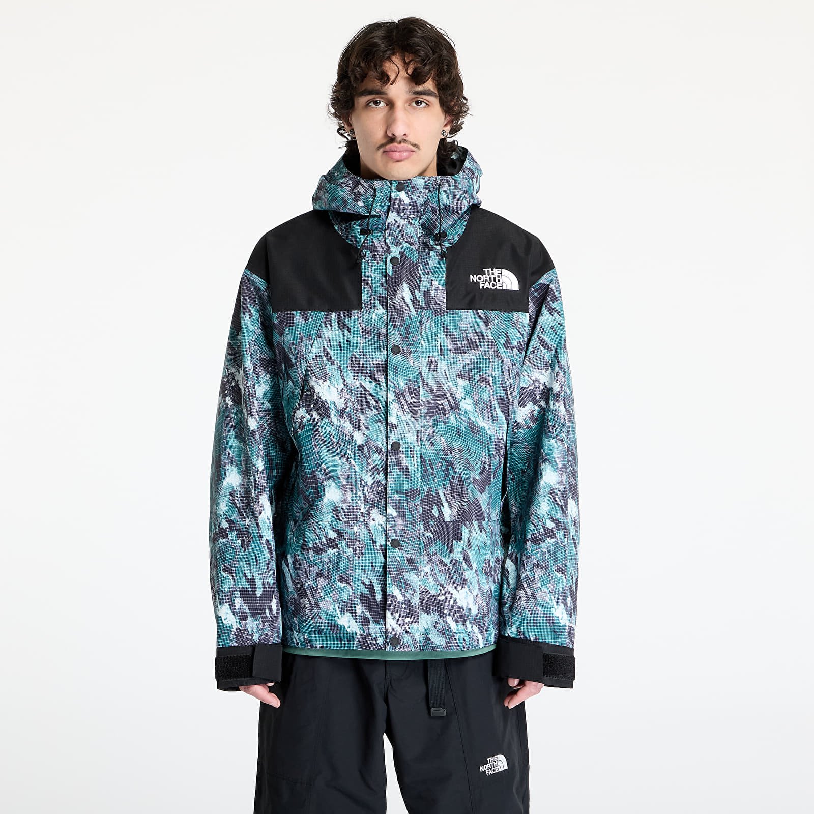 Trenerių striukės The North Face Dryvent Mono Mountain Jacket Deep Nori Trail Grid Pr