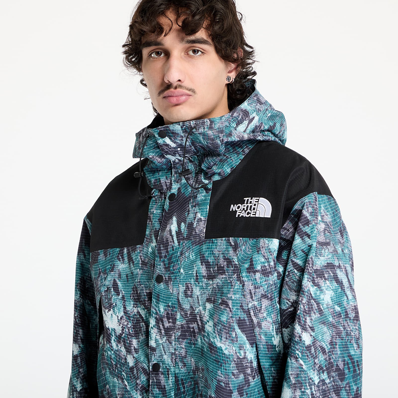 Trenerių striukės The North Face Dryvent Mono Mountain Jacket Deep Nori Trail Grid Pr