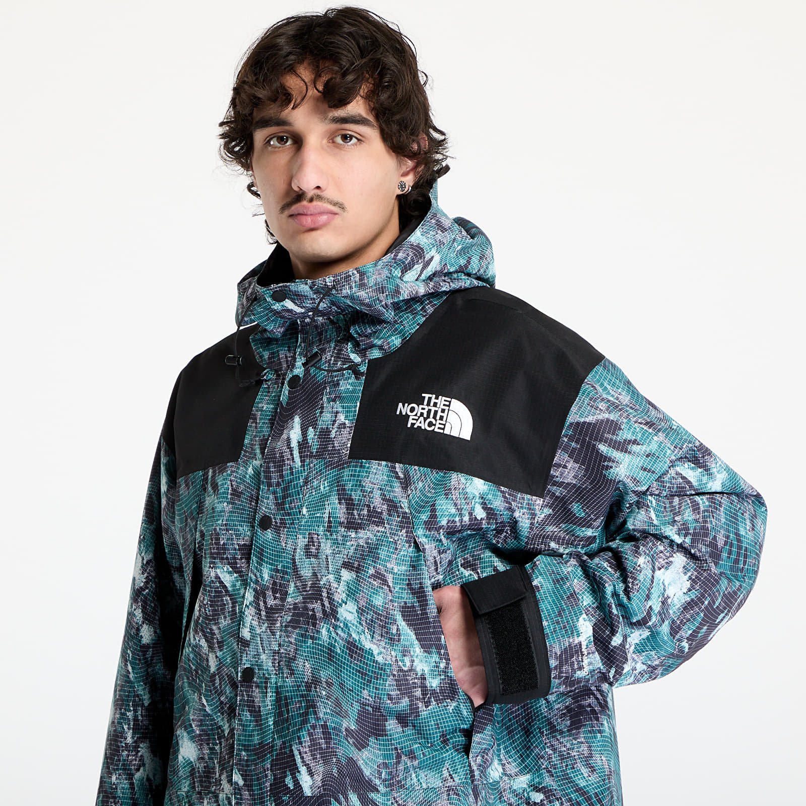 Trenerių striukės The North Face Dryvent Mono Mountain Jacket Deep Nori Trail Grid Pr