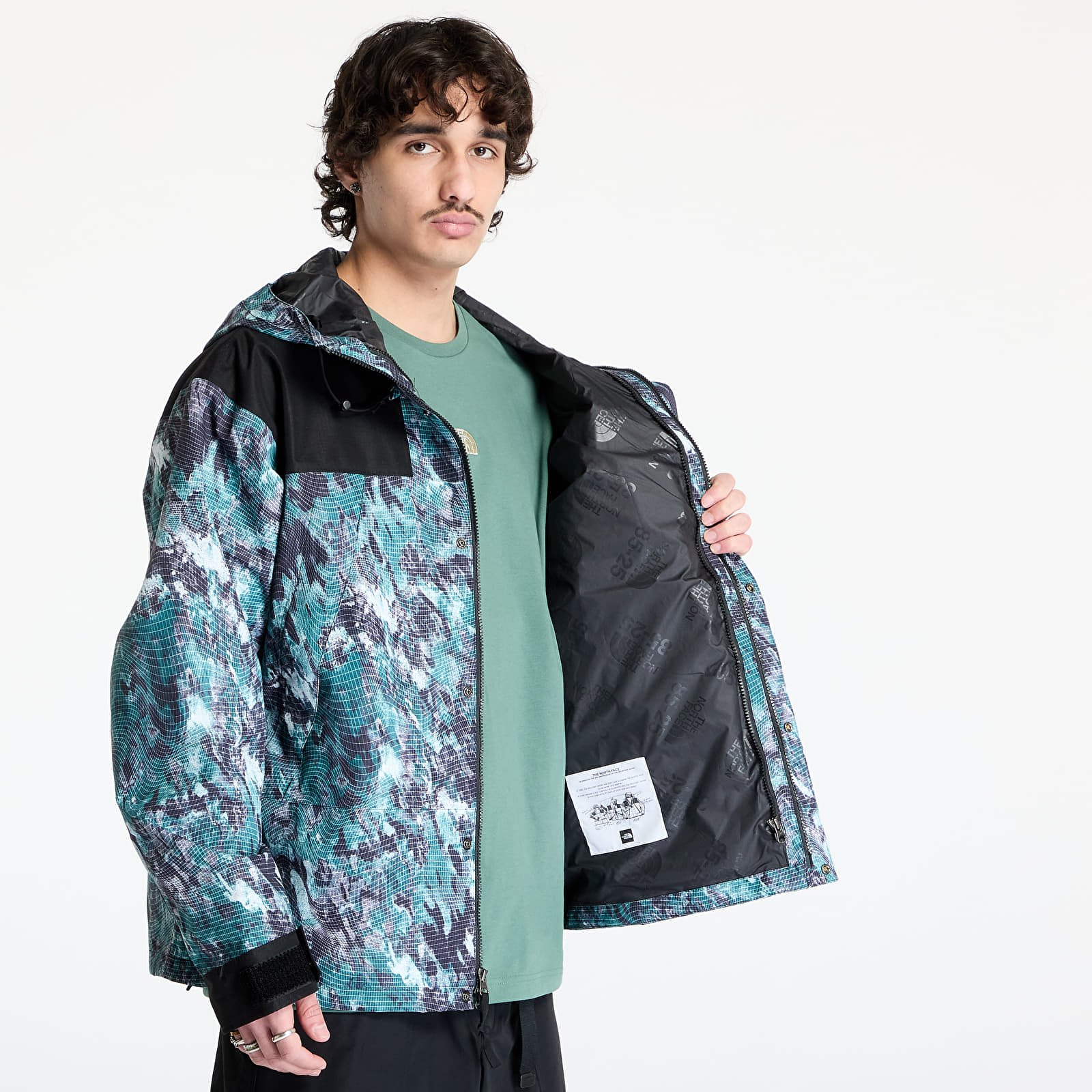 Trenerių striukės The North Face Dryvent Mono Mountain Jacket Deep Nori Trail Grid Pr
