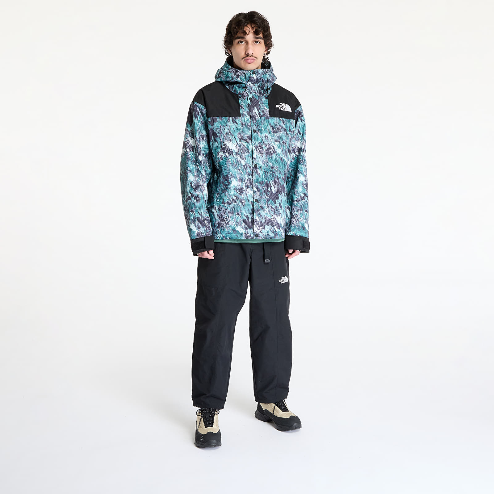 Trenerių striukės The North Face Dryvent Mono Mountain Jacket Deep Nori Trail Grid Pr