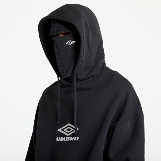 Umbro Og Logo Mask Hoodie Washed Black | Footshop
