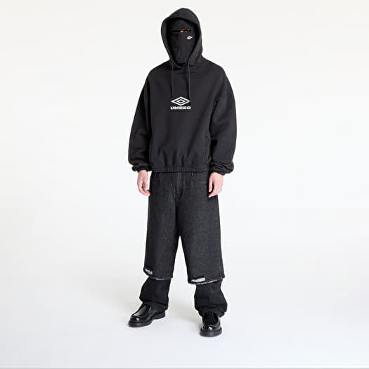 Umbro Og Logo Mask Hoodie Washed Black | Footshop