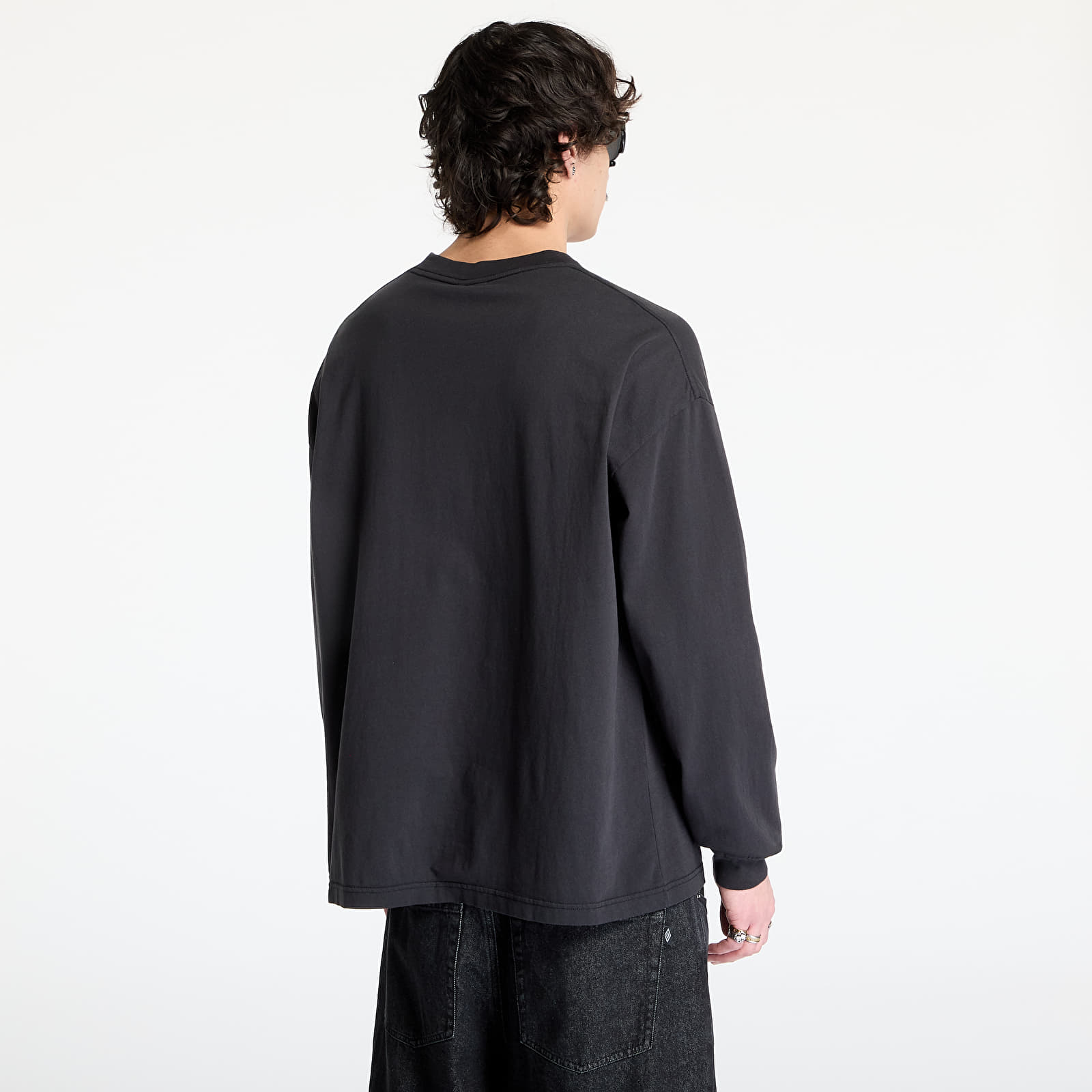 Trička Umbro Og Logo Long Sleeve T-Shirt Washed Black