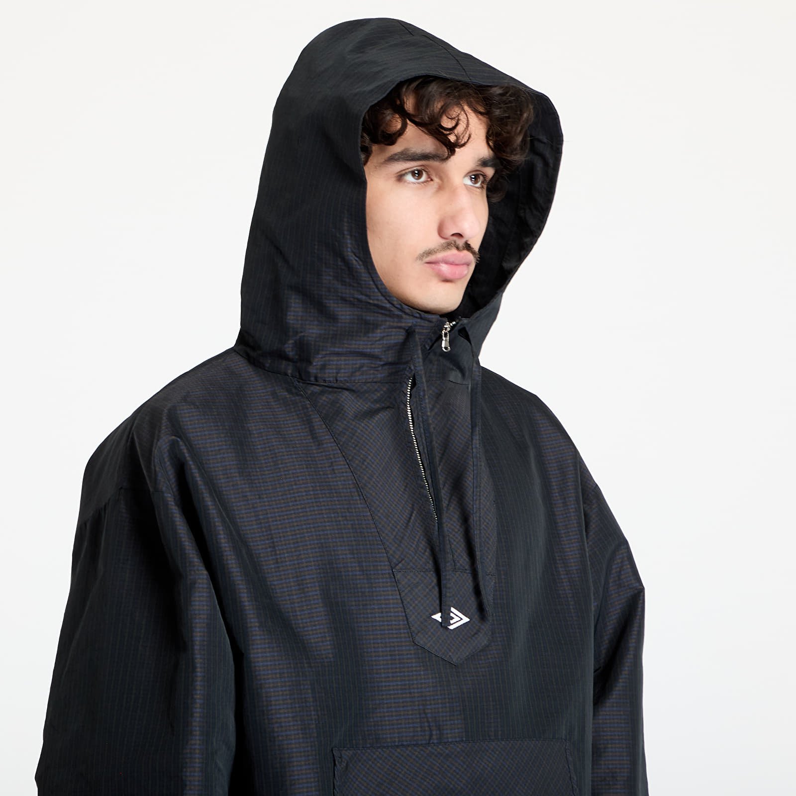 Bundy Umbro Check Mask Anorak Navy/ Dark Brown