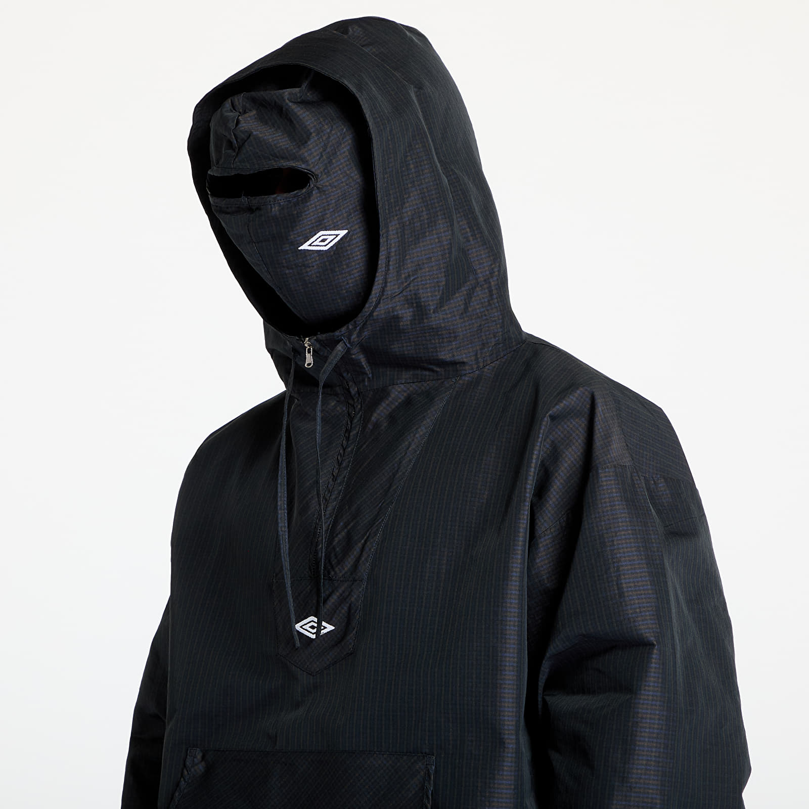 Bundy Umbro Check Mask Anorak Navy/ Dark Brown