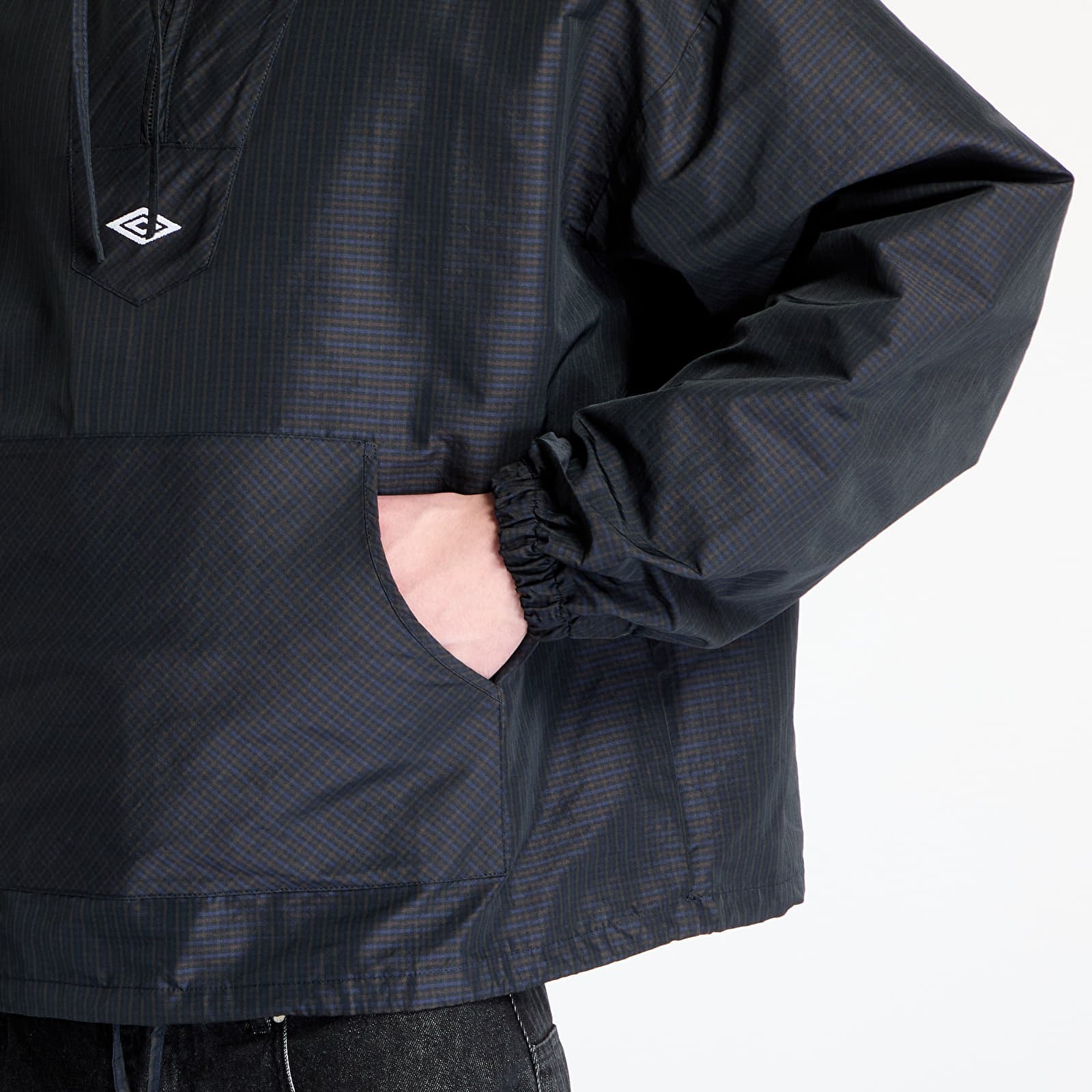 Bundy Umbro Check Mask Anorak Navy/ Dark Brown
