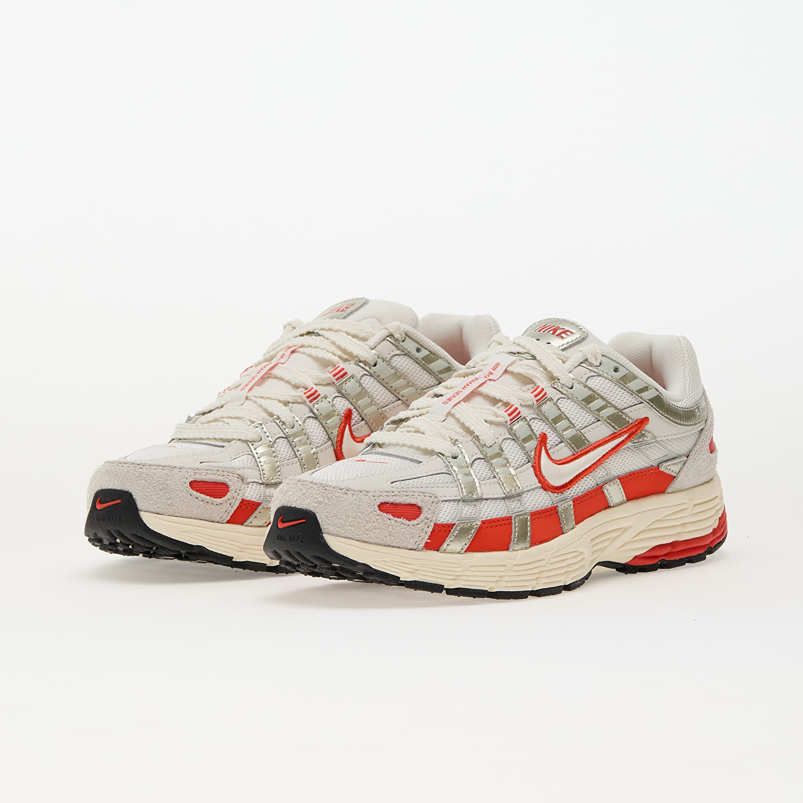 Dámské tenisky a boty Nike W P-6000 Sail/ Picante Red-Pale Ivory-Light Bone