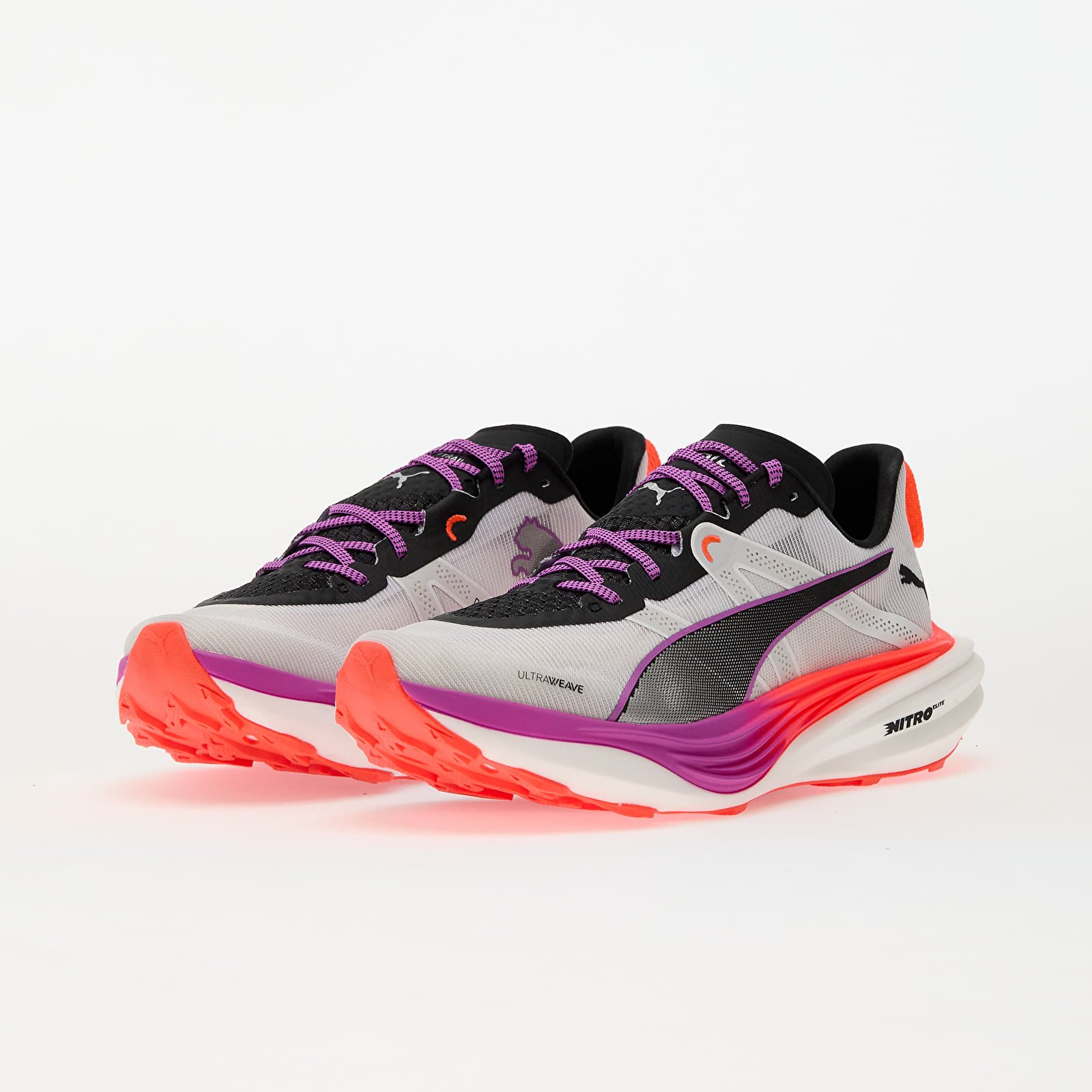 Men's shoes Puma Deviate Nitro Elite Trail Puma White-Glow Red-Magenta