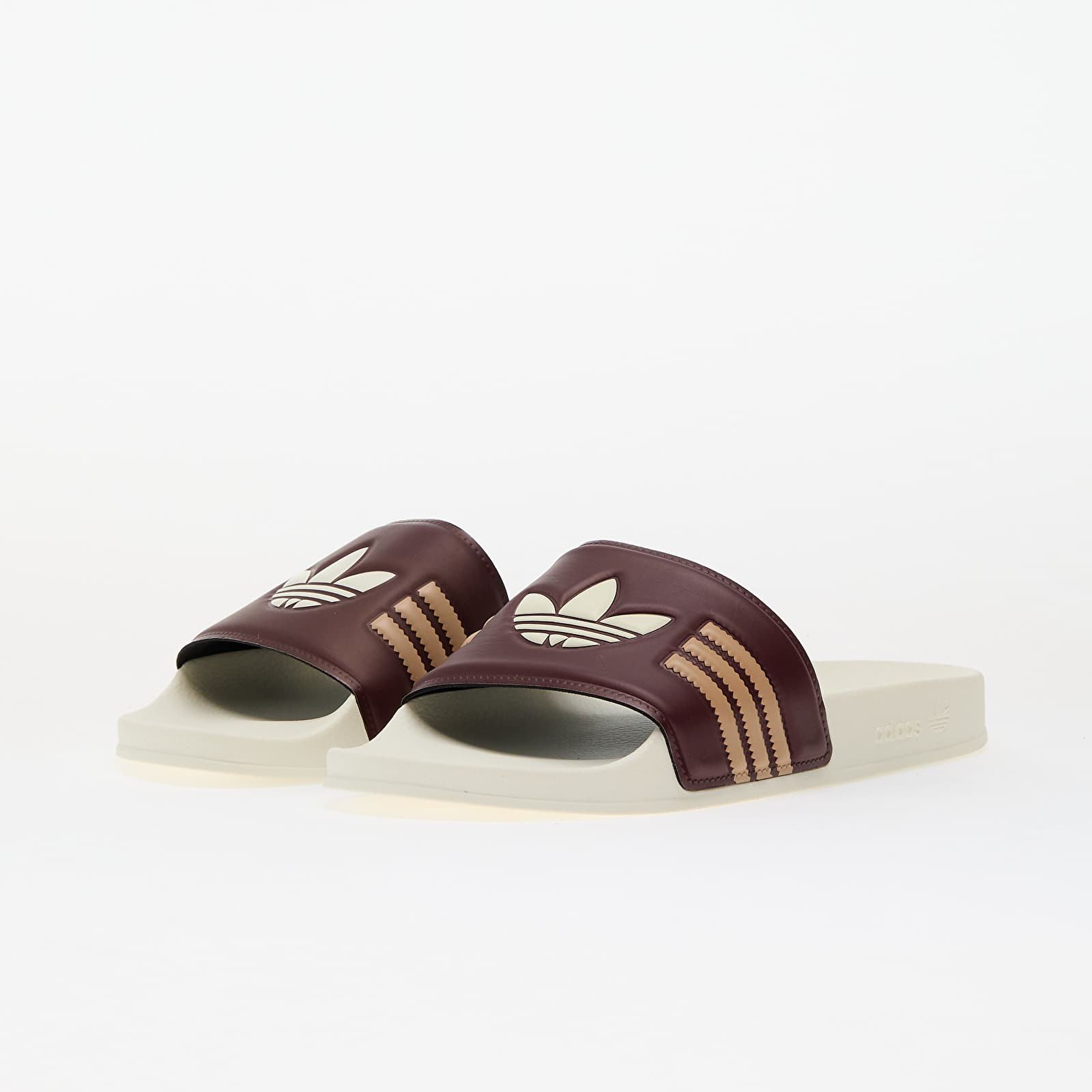 Men's shoes adidas Adilette Shadow Red/ Crew White/ Warm Sand