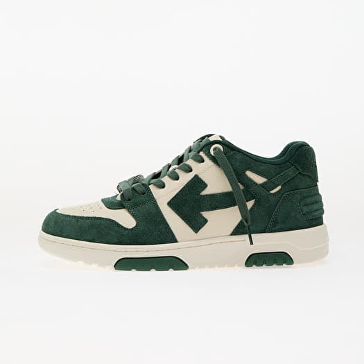 Off-White Out Of Office Suede Jet Green Ecru