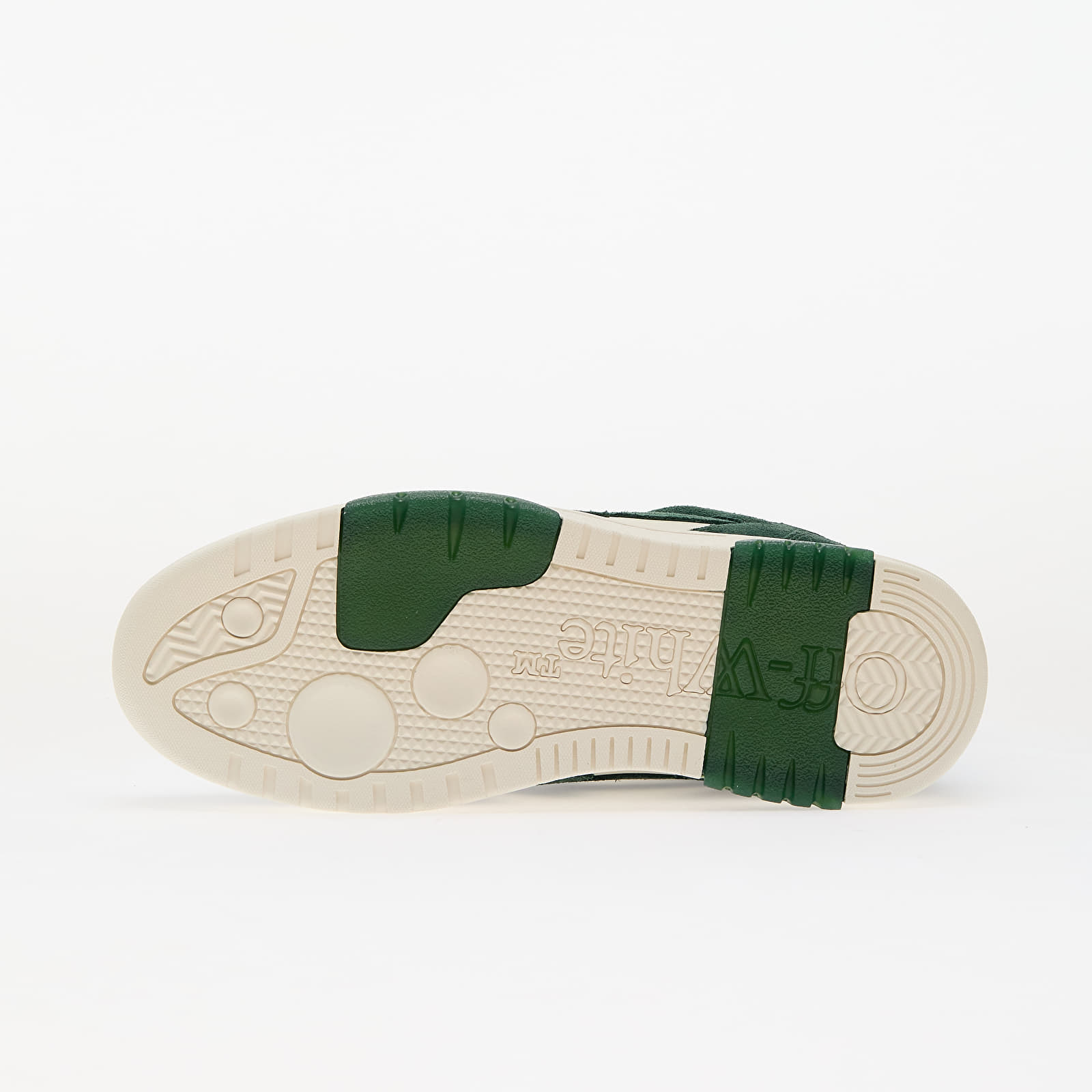 Pánské tenisky a boty Off-White Out Of Office Suede Jet Green Ecru