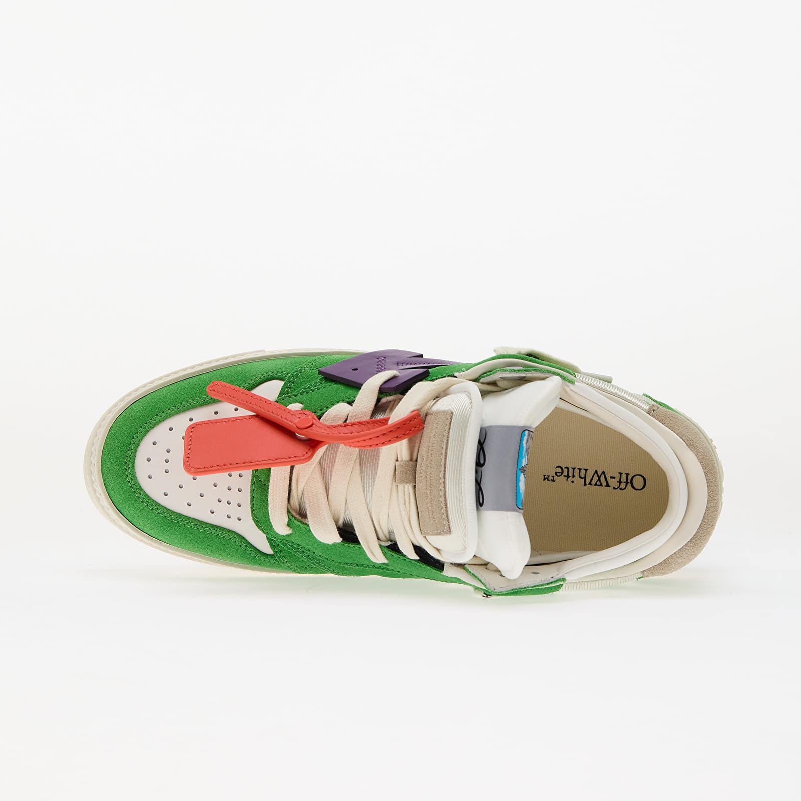 Pánské tenisky a boty Off-White Floating Arrow Purple Law Green