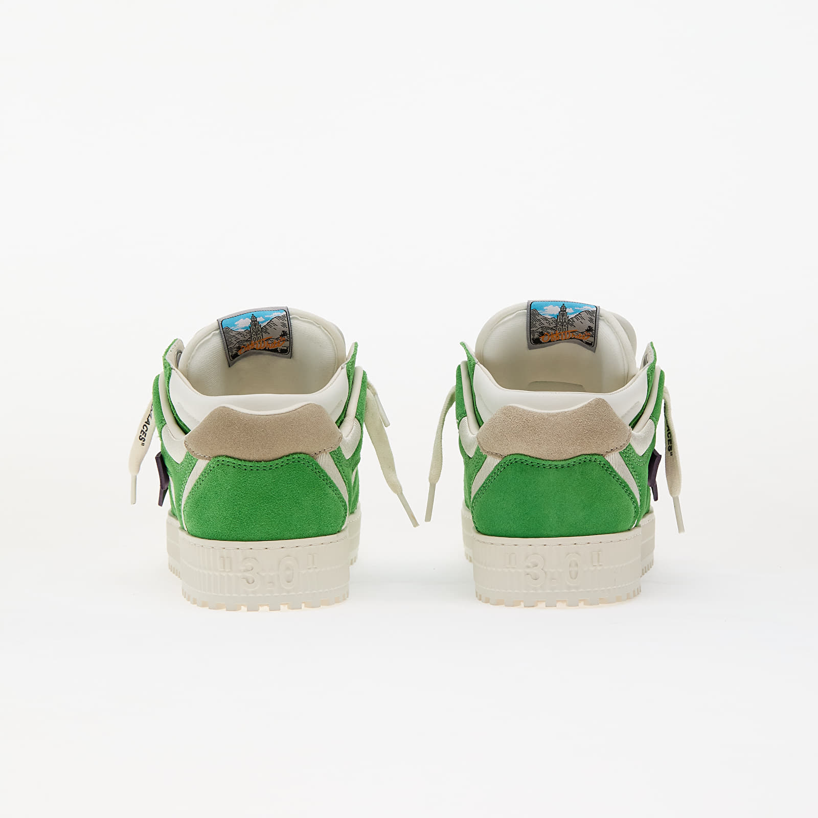 Pánské tenisky a boty Off-White Floating Arrow Purple Law Green