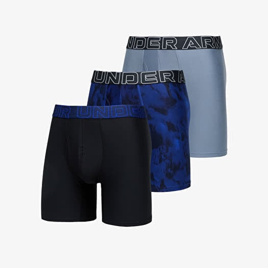 Under Armour Men's UA Performance Tech™ 6" Boxerjock® 3-Pack Royal/ Gravel