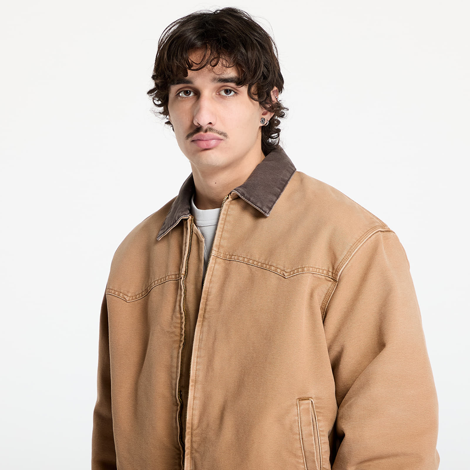 Kurtki Carhartt WIP OG Santa Fe Jacket UNISEX Hamilton Brown/ Tobacco Stone Canvas