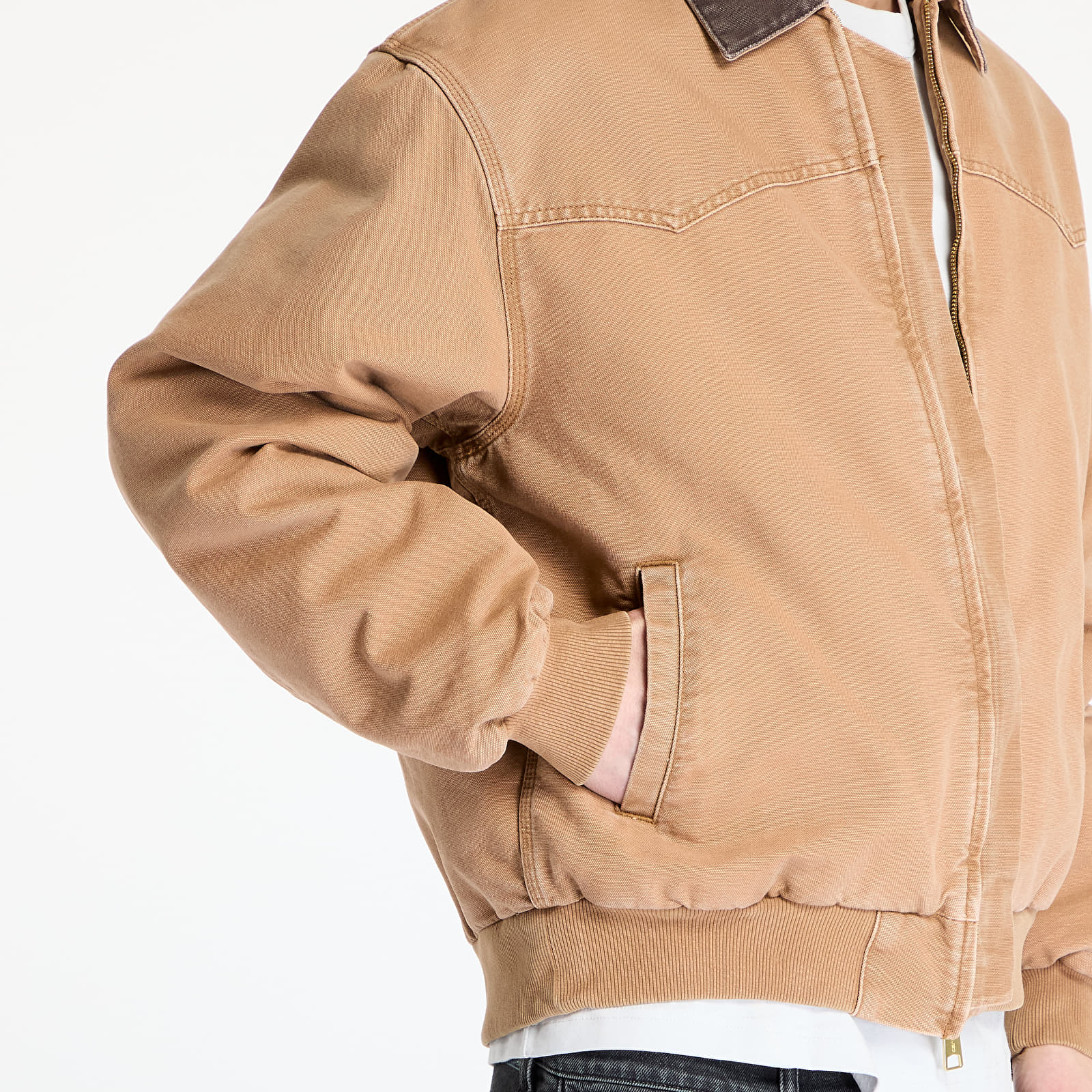 Kurtki Carhartt WIP OG Santa Fe Jacket UNISEX Hamilton Brown/ Tobacco Stone Canvas
