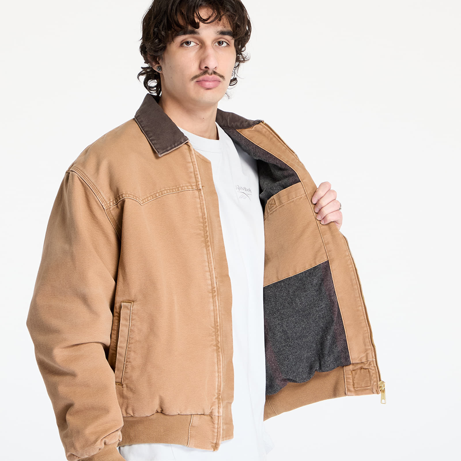 Kurtki Carhartt WIP OG Santa Fe Jacket UNISEX Hamilton Brown/ Tobacco Stone Canvas