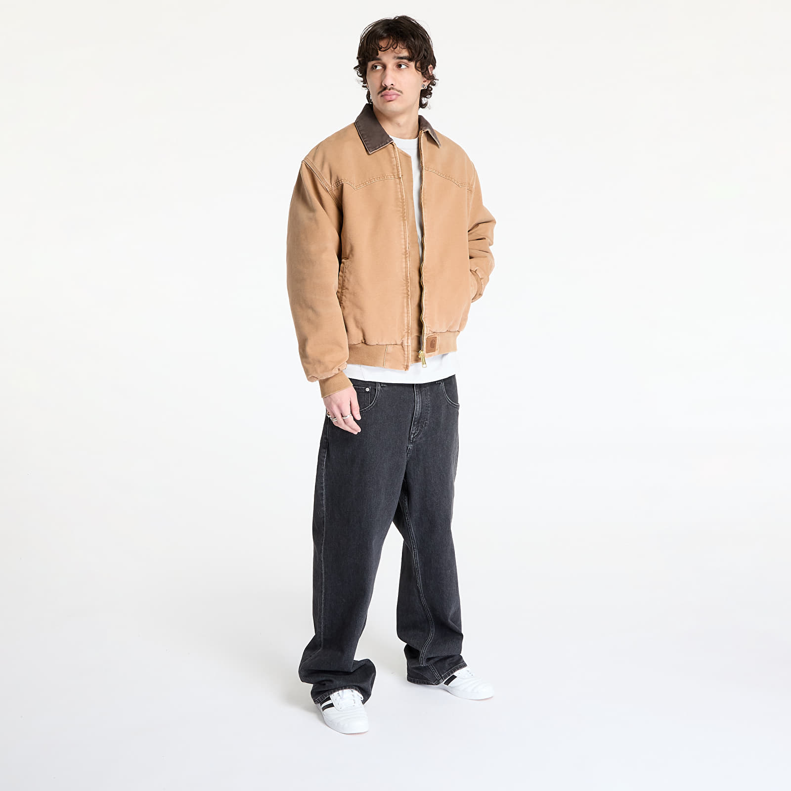 Kurtki Carhartt WIP OG Santa Fe Jacket UNISEX Hamilton Brown/ Tobacco Stone Canvas