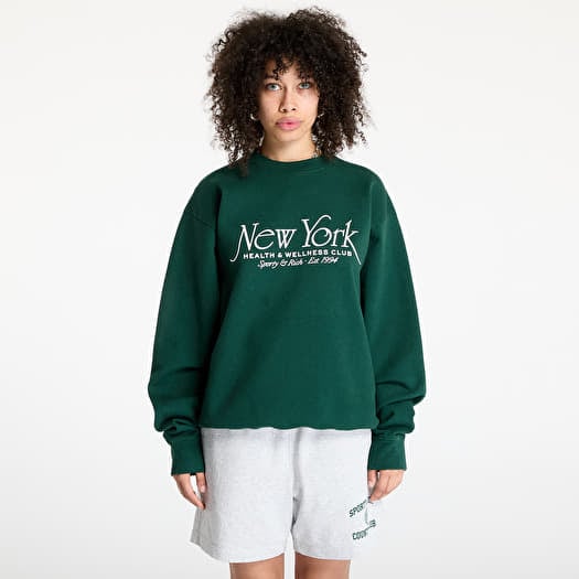 Mikina Sporty & Rich NY94 Crewneck Forest