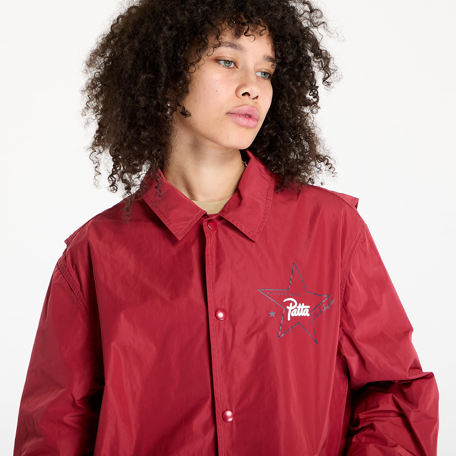 Jacken ​Converse x Patta Coaches Jacket UNISEX Garnet