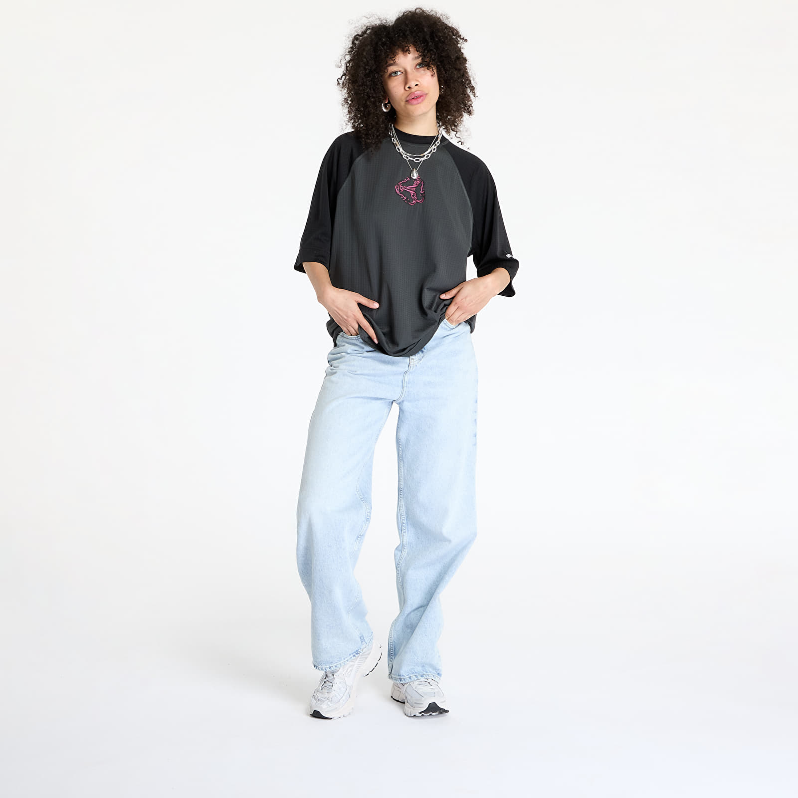 T-Shirts The North Face Nse Shortsleeve Dotknit Tee UNISEX Asphalt Grey/ TNF Black
